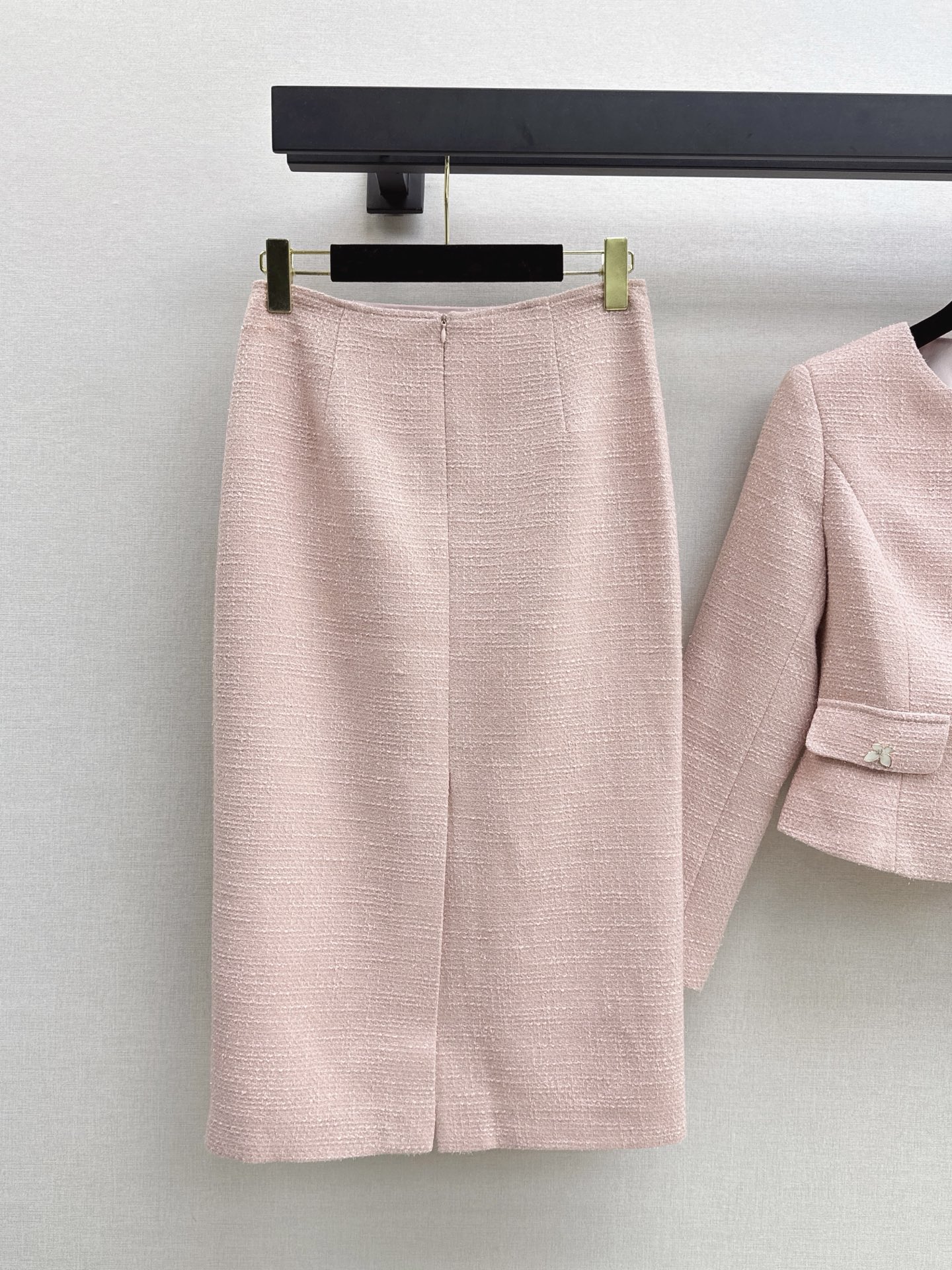 Chan 26fw tweed jacket skirt sets