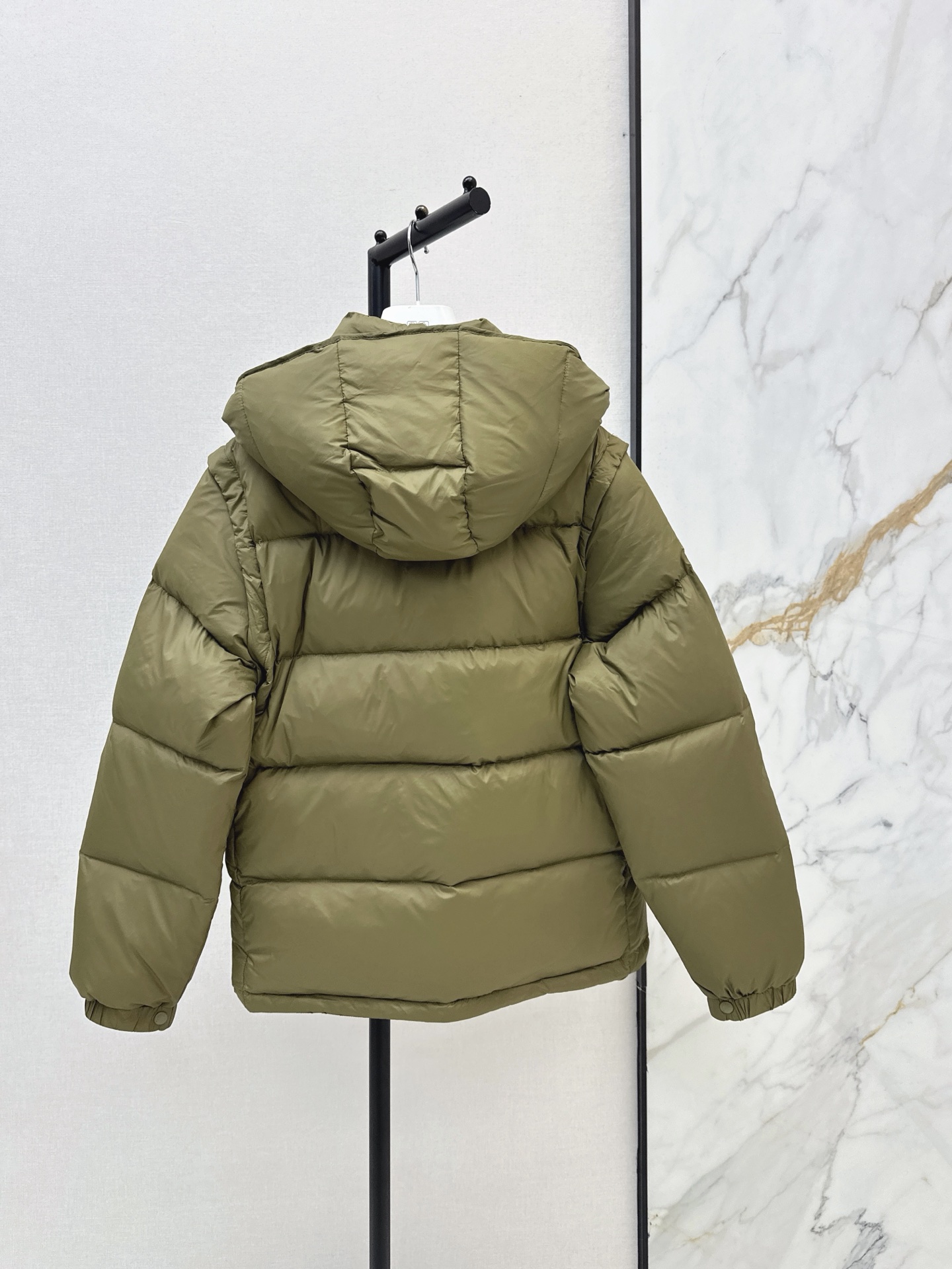 Monc 26fw detachable hooded down jacket