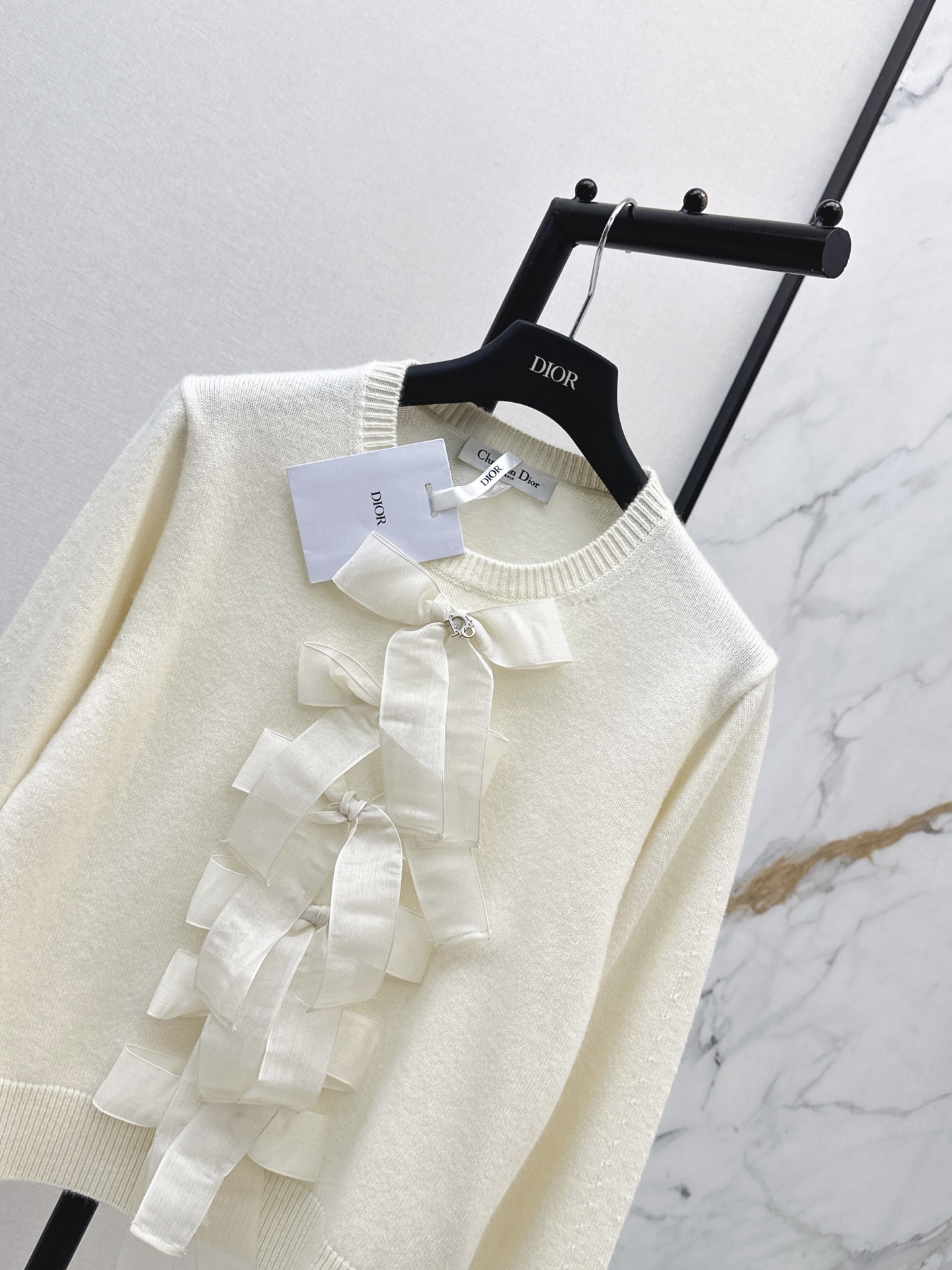 CD 26fw cashmere bow sweater