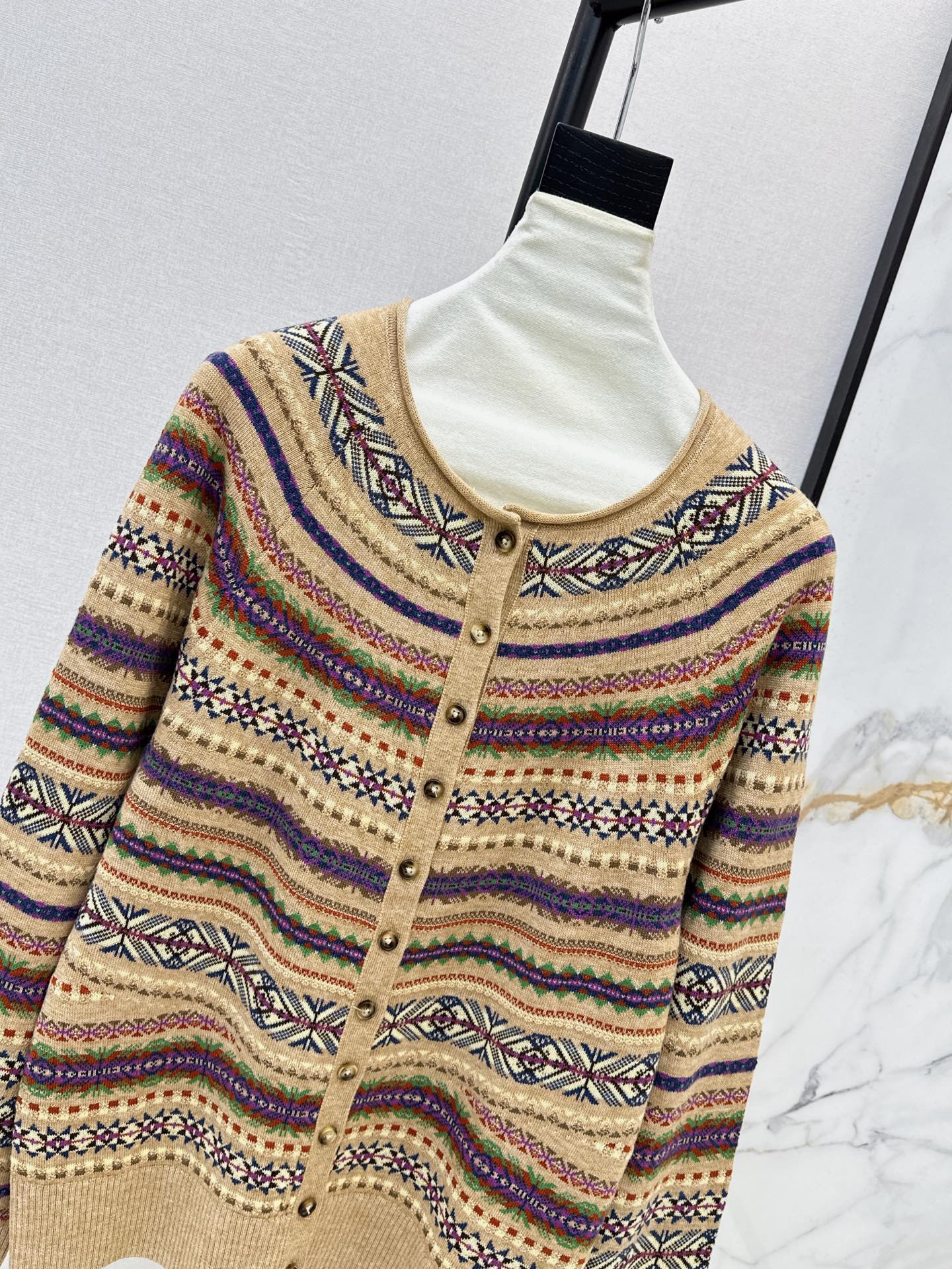 Ralp 26fw fair isle wool cardigan