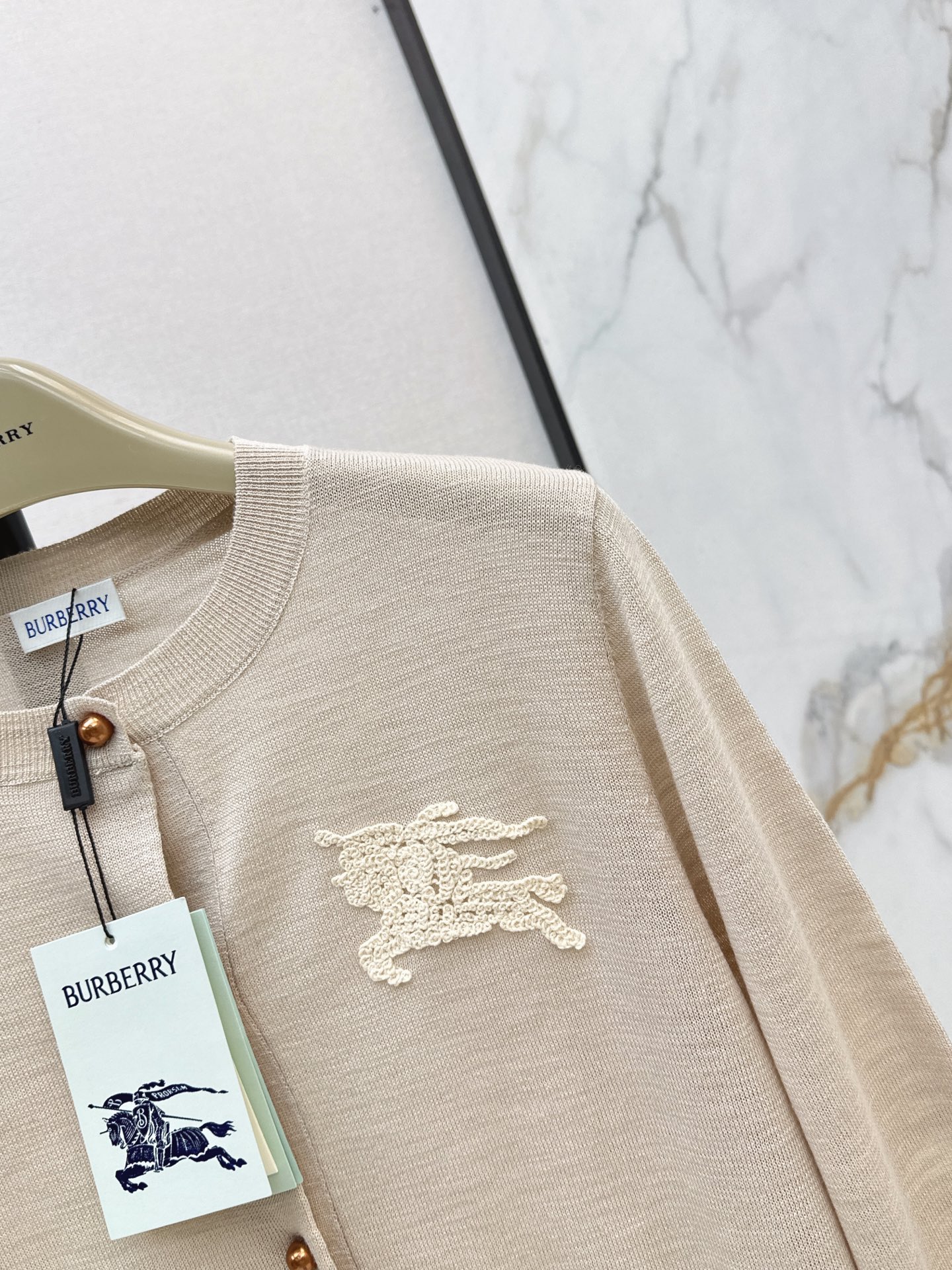 Bur 26fw jacquard knit cardigan