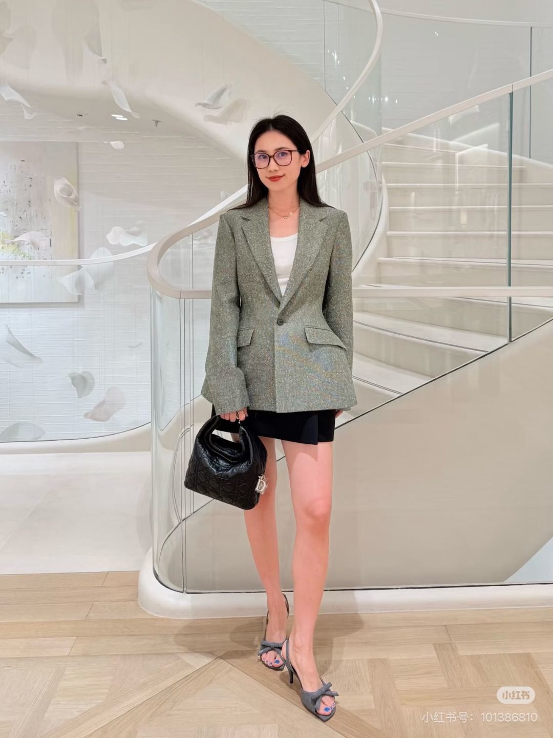 CD 26fw tweed blazer