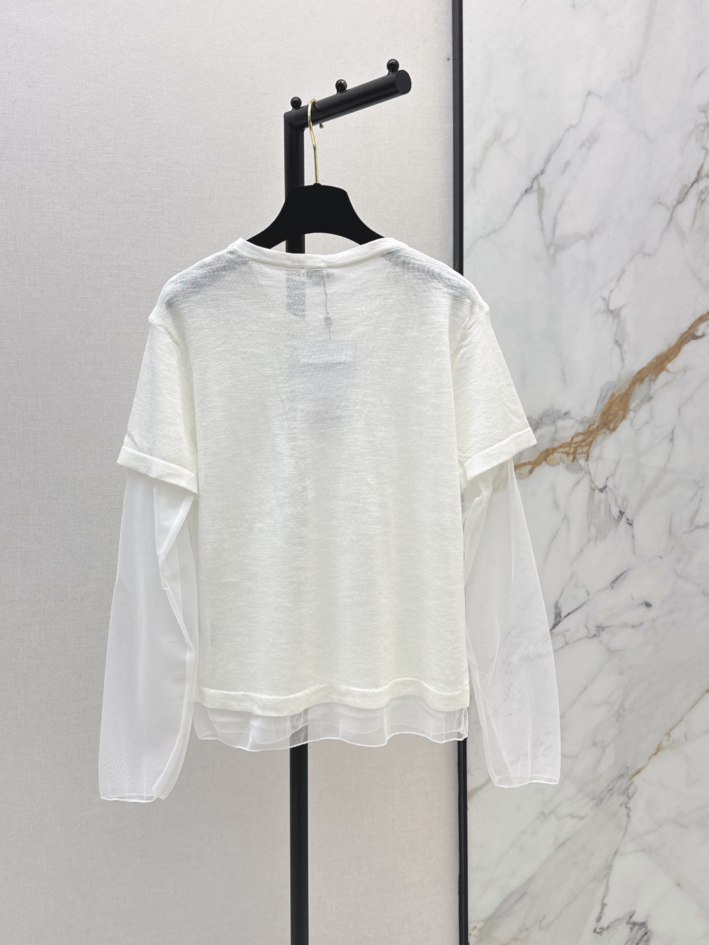 Chan 26ss 2in1 meash knitwear