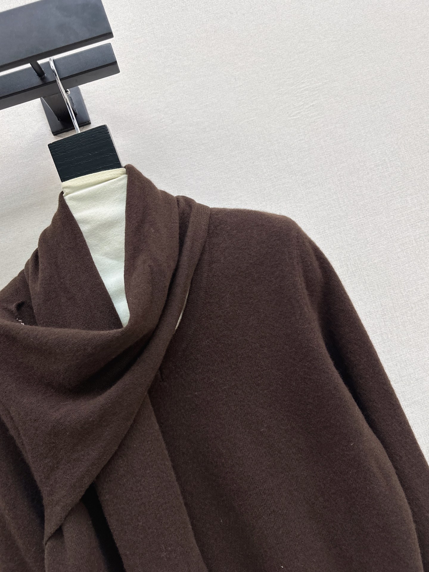 Row 26fw draped scarf-neck knit sweater