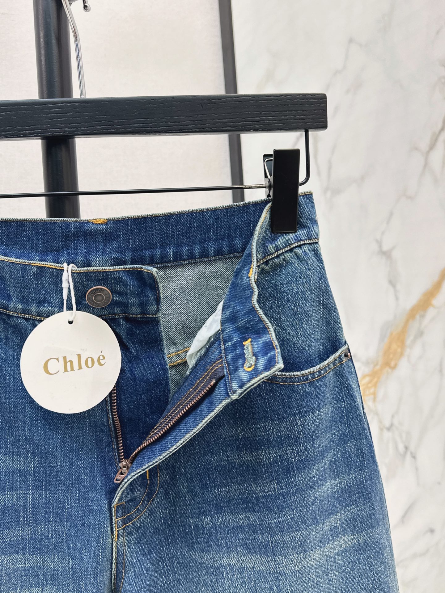 Chol 26fw straight-leg jeans