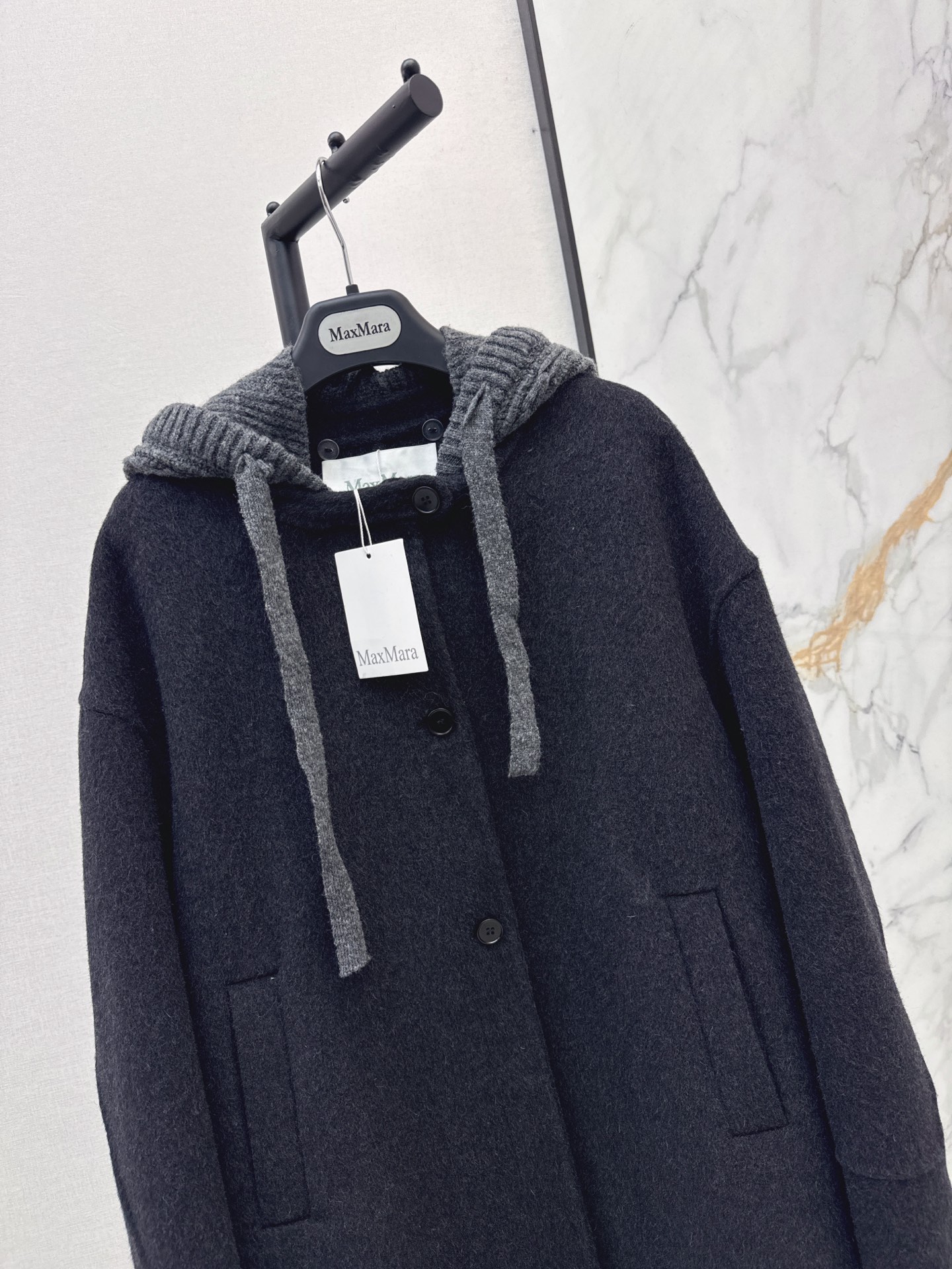 Max 26fw hooded overcoats
