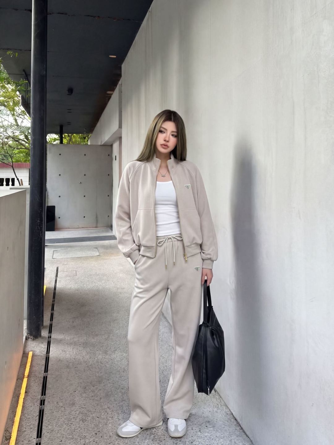 Pra 26fw casual jacket pants sets