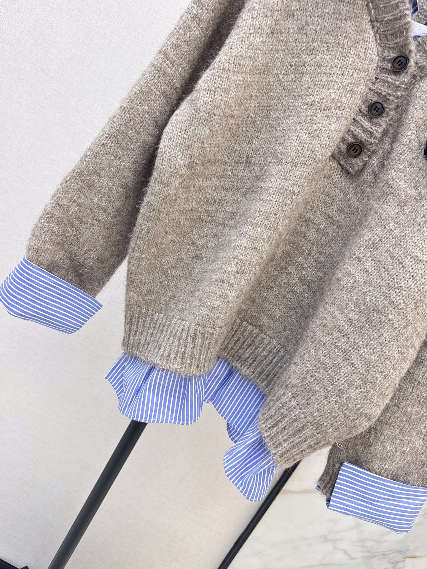 Chan 26fw 2in1 sweater