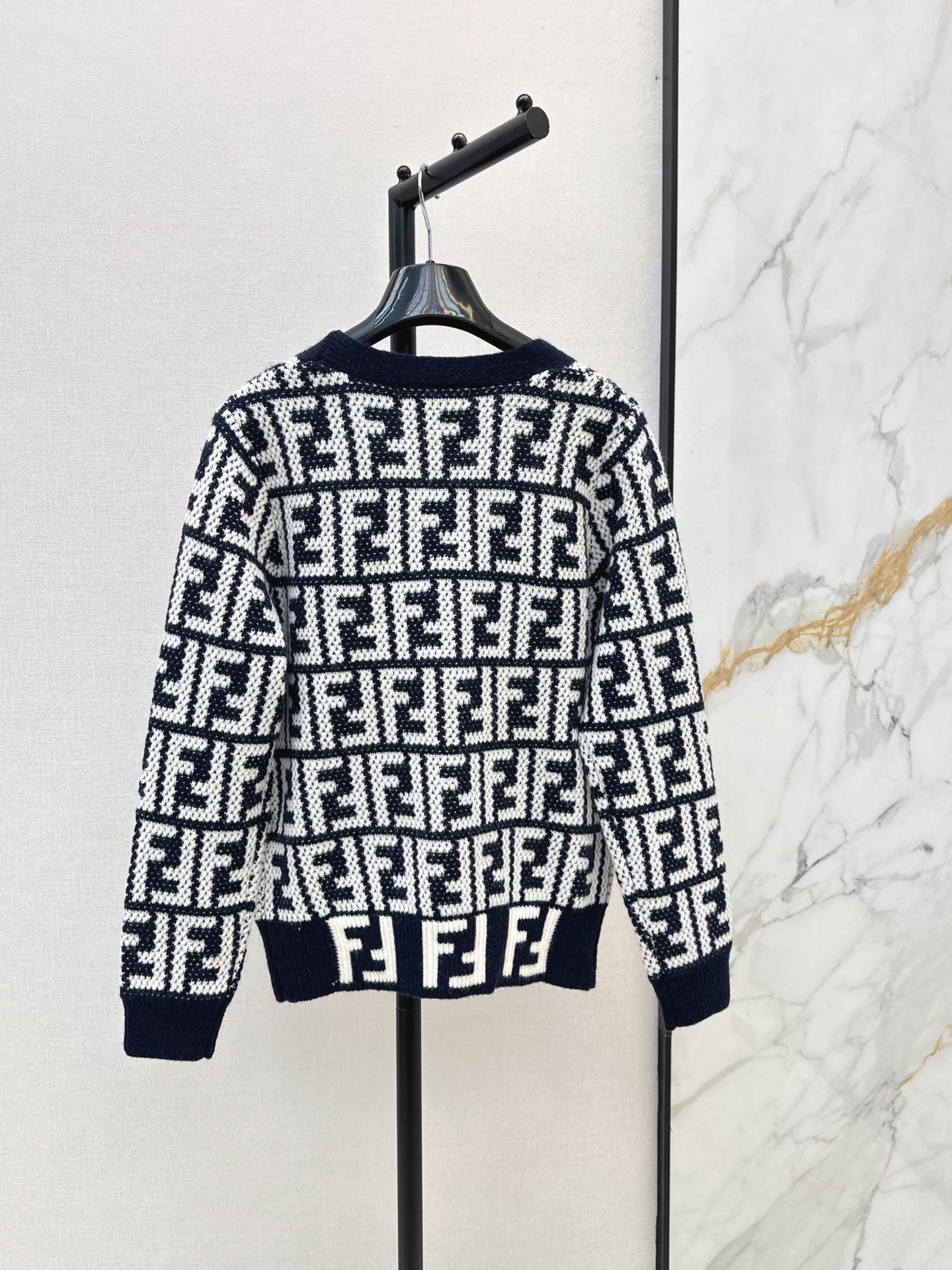 Fen 26fw jacquard cardigan