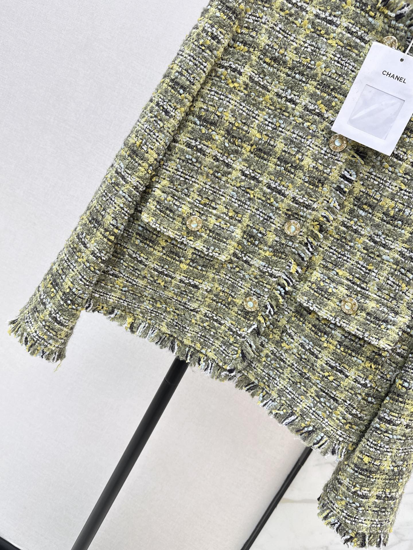 Chan 26fw fringe woven jacket
