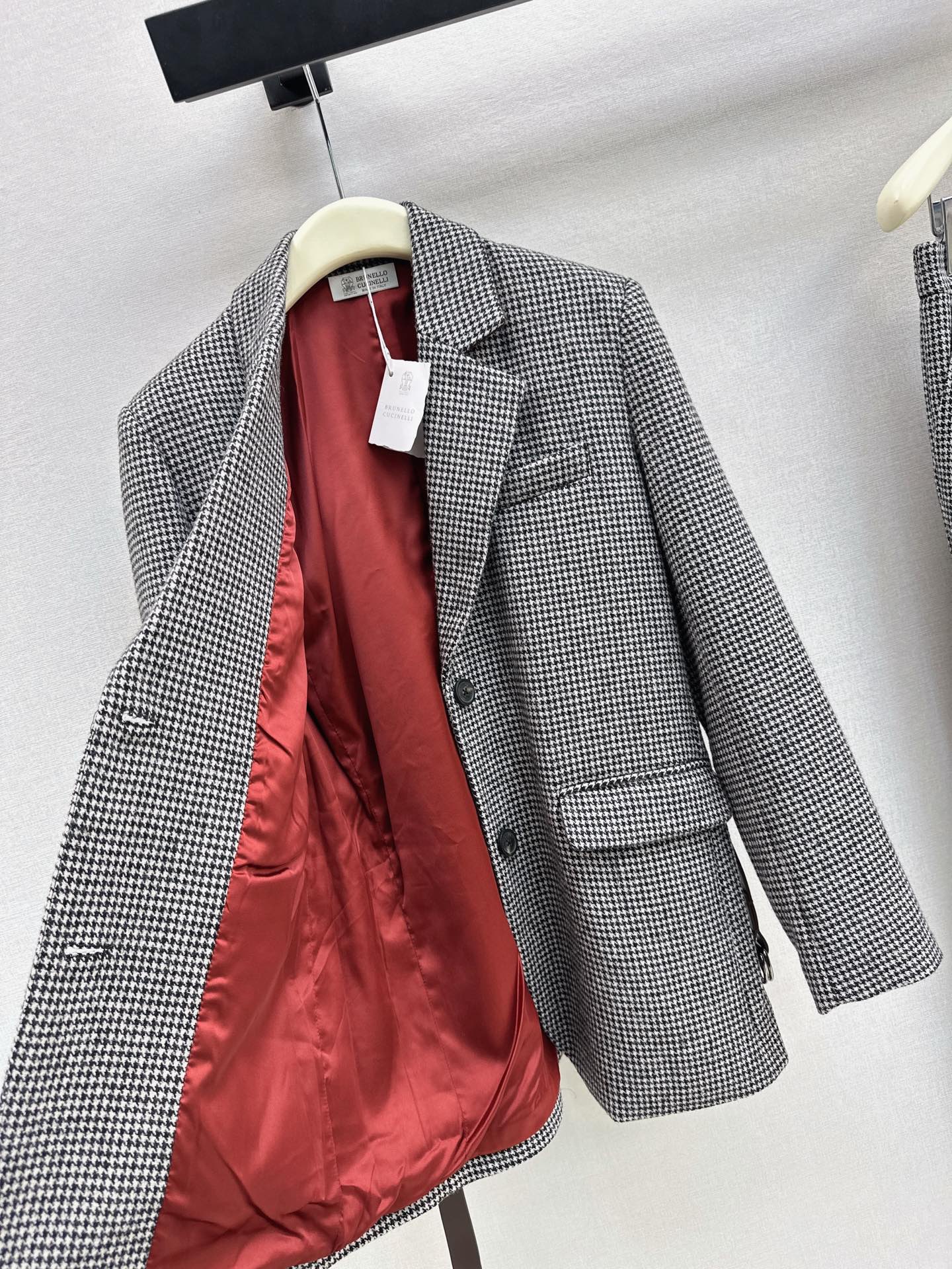 Brun 26fw houndstooth blazer