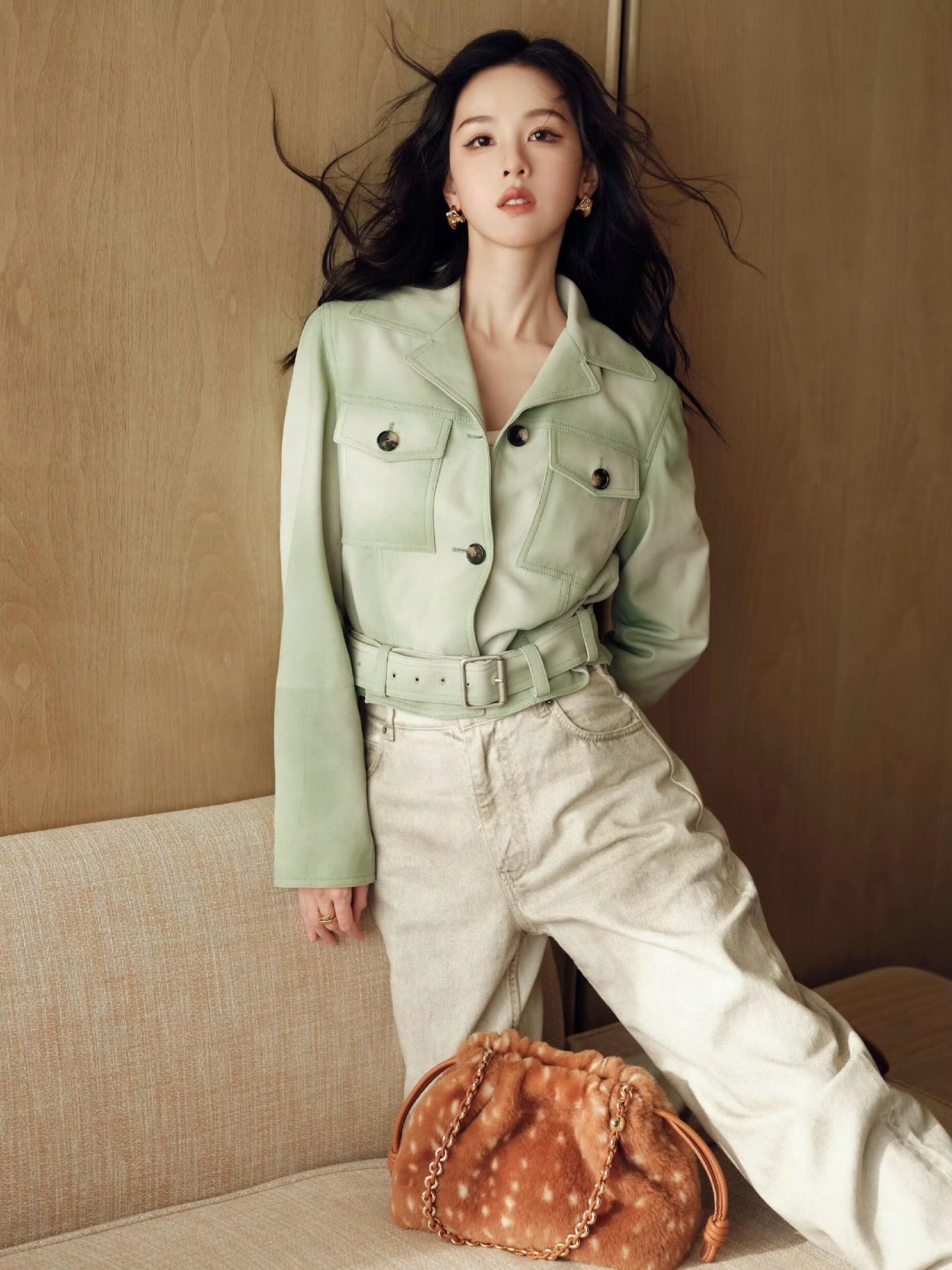 Loui 26fw suede leather jacket