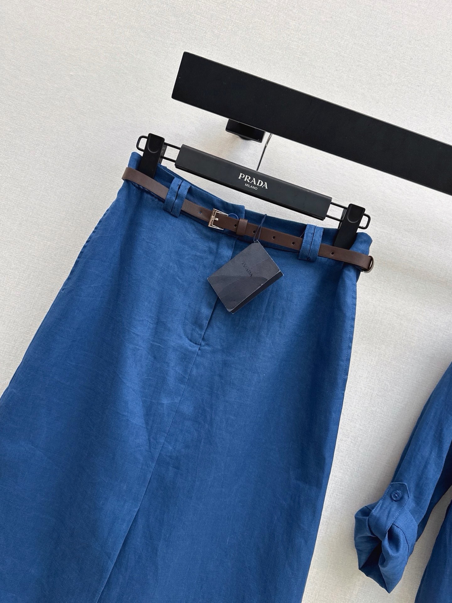 Pra 26ss belted skirt