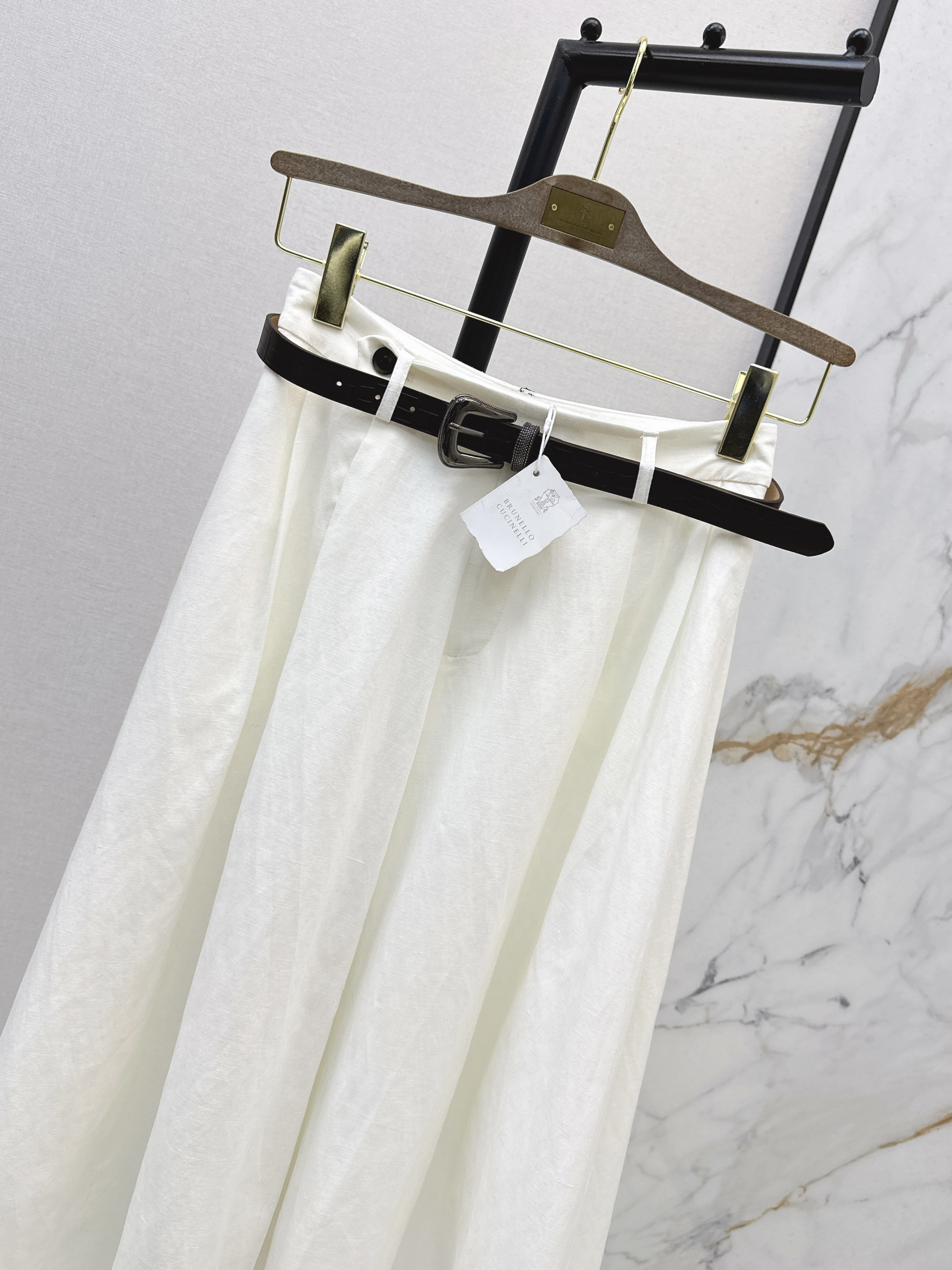 Brun 26ss pleated skirt
