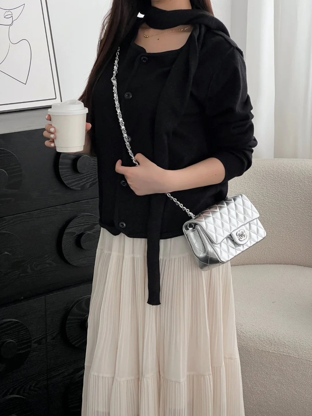 Chan cf20 chain shoulder bag