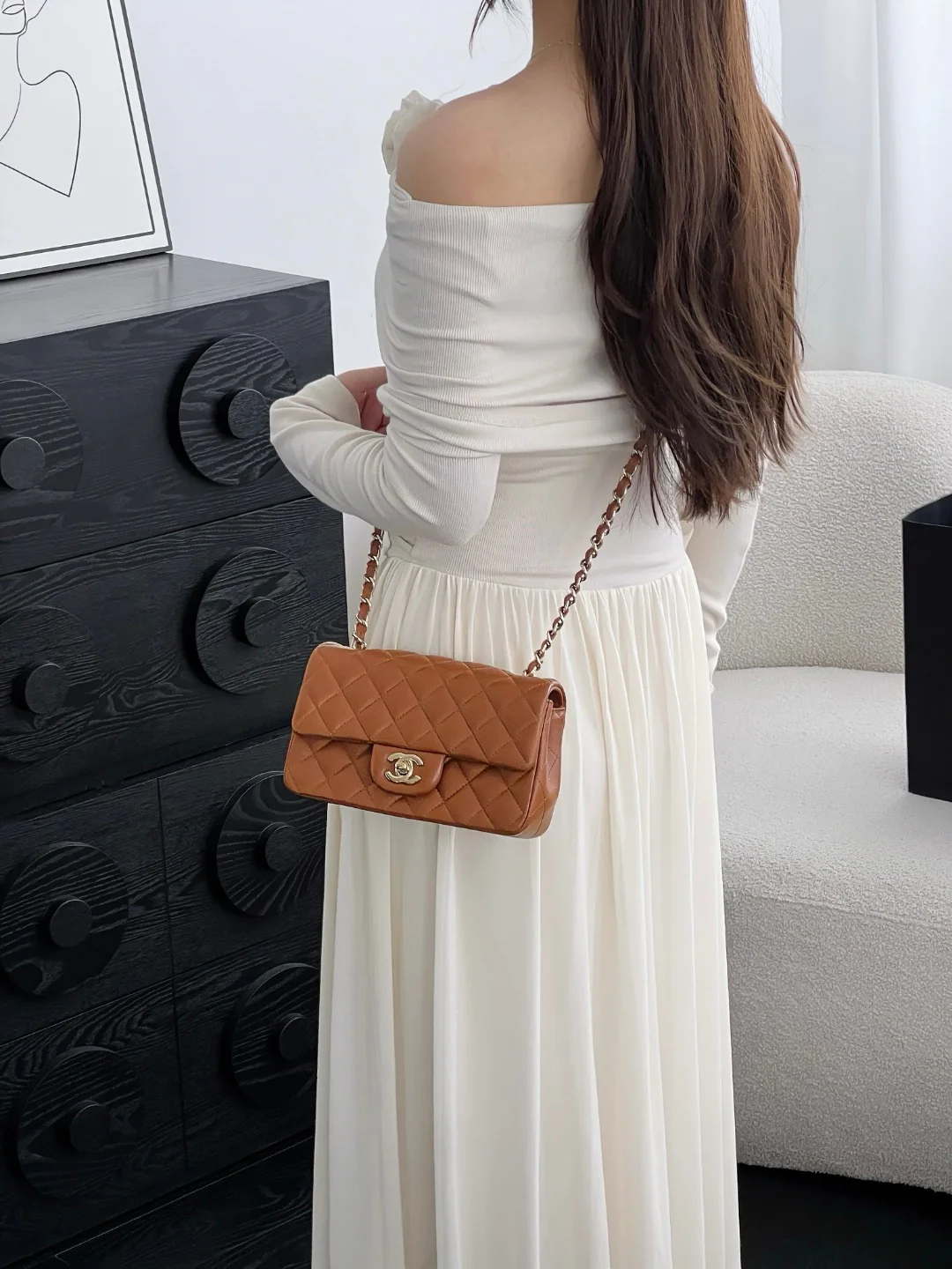 Chan cf20 chain shoulder bag