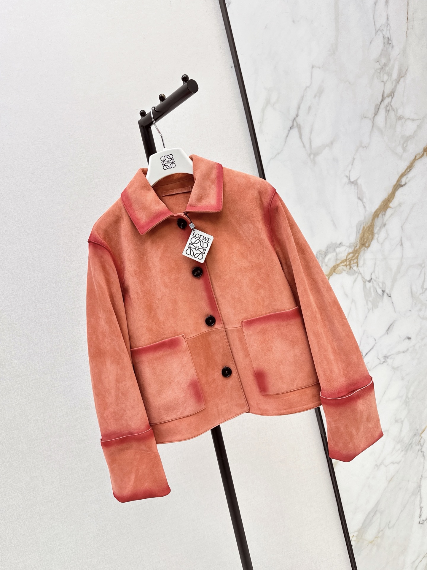 Loe 26fw suede leather jacket
