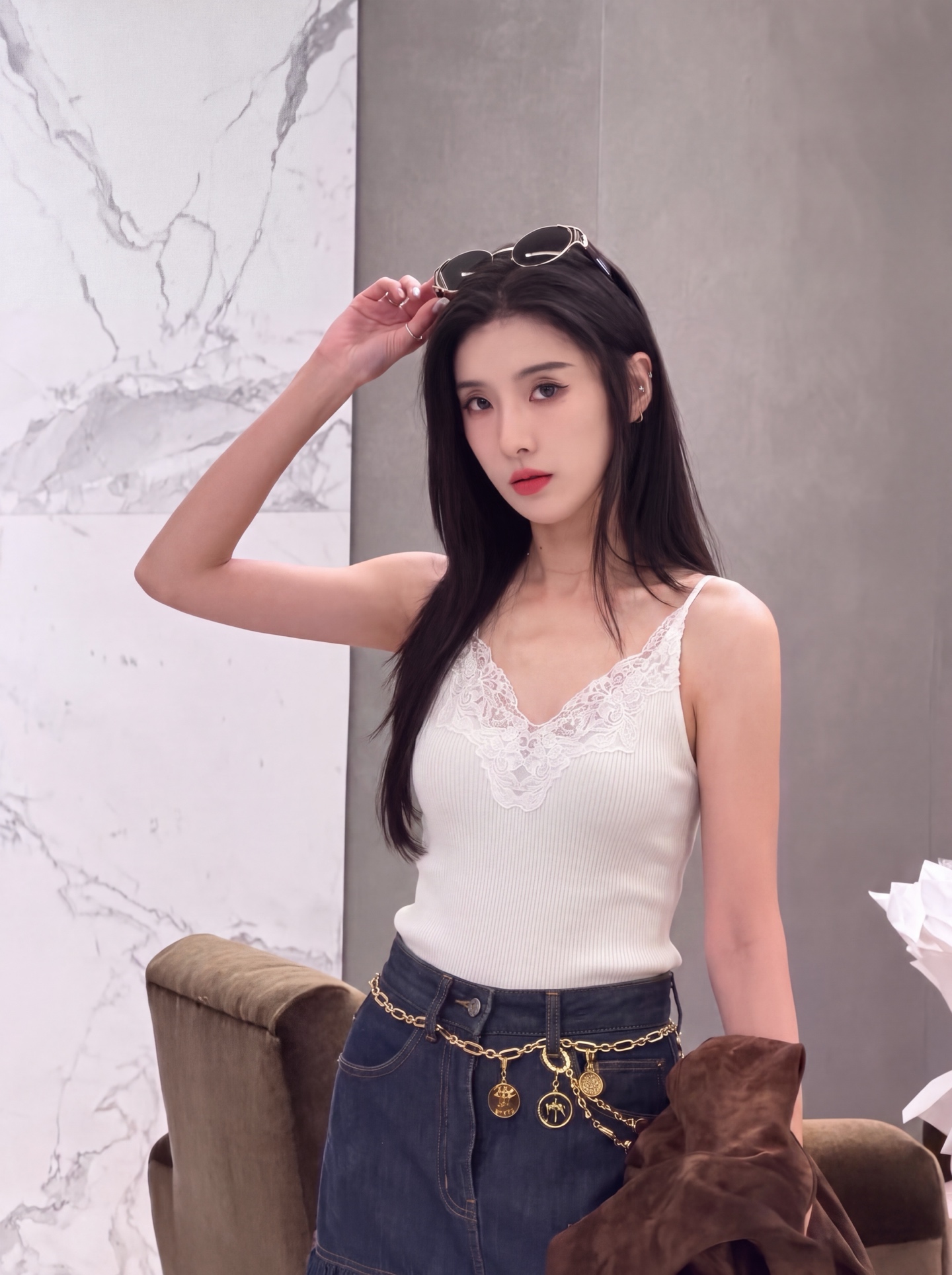 Sain 26fw lace camisole