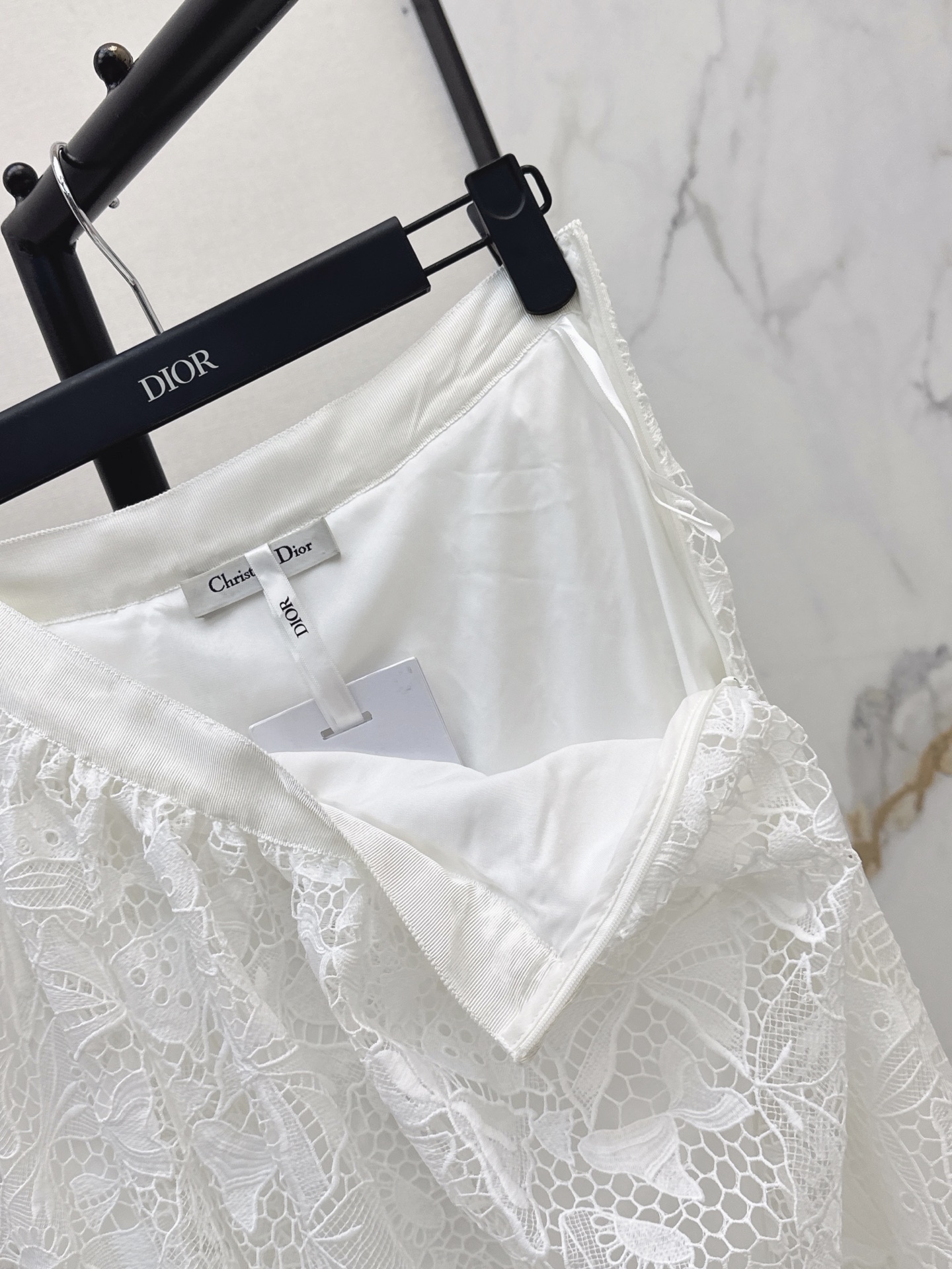 CD 26ss hollow bow embroidery skirt