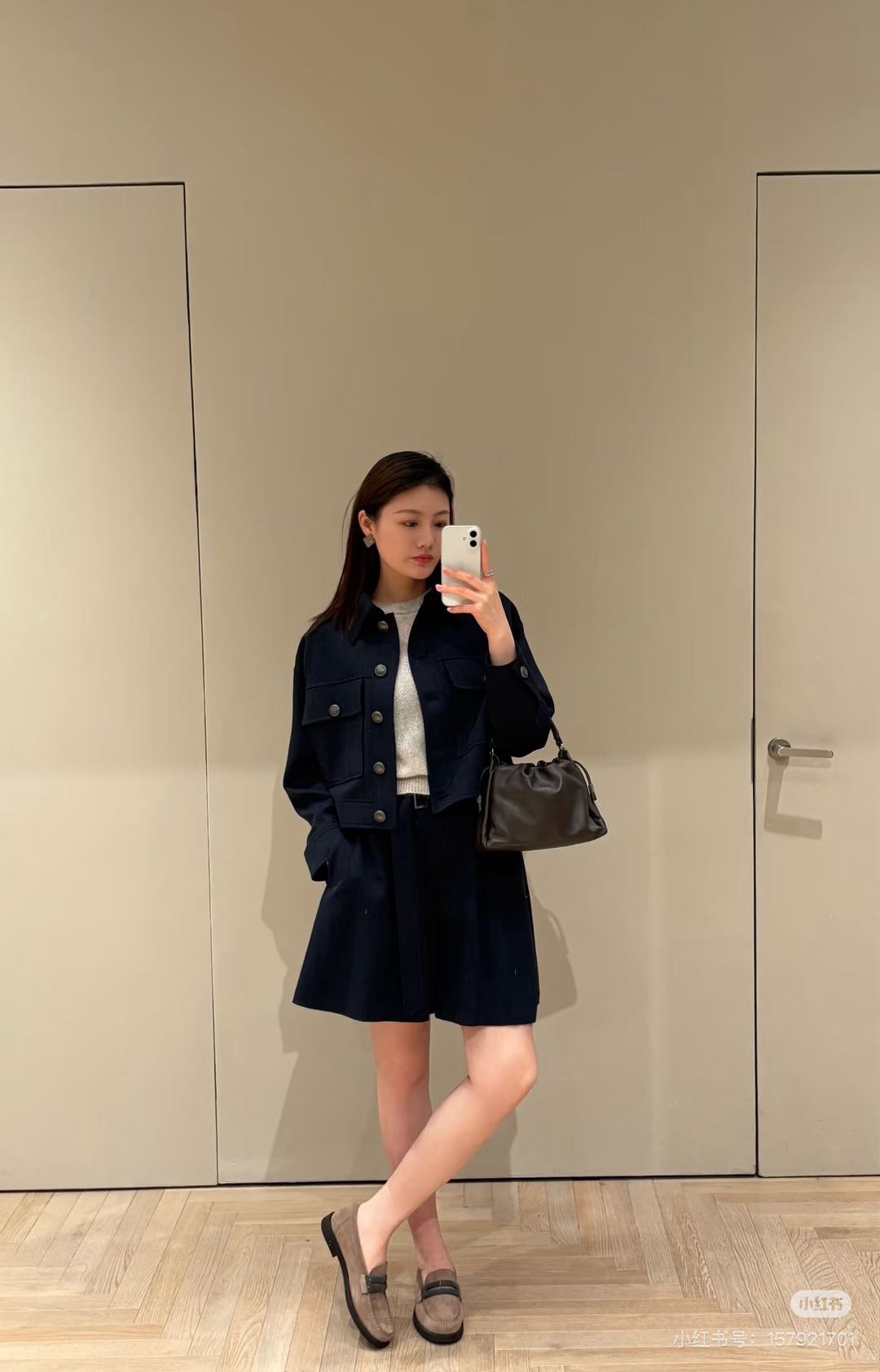 Brun 26fw cropped jacket