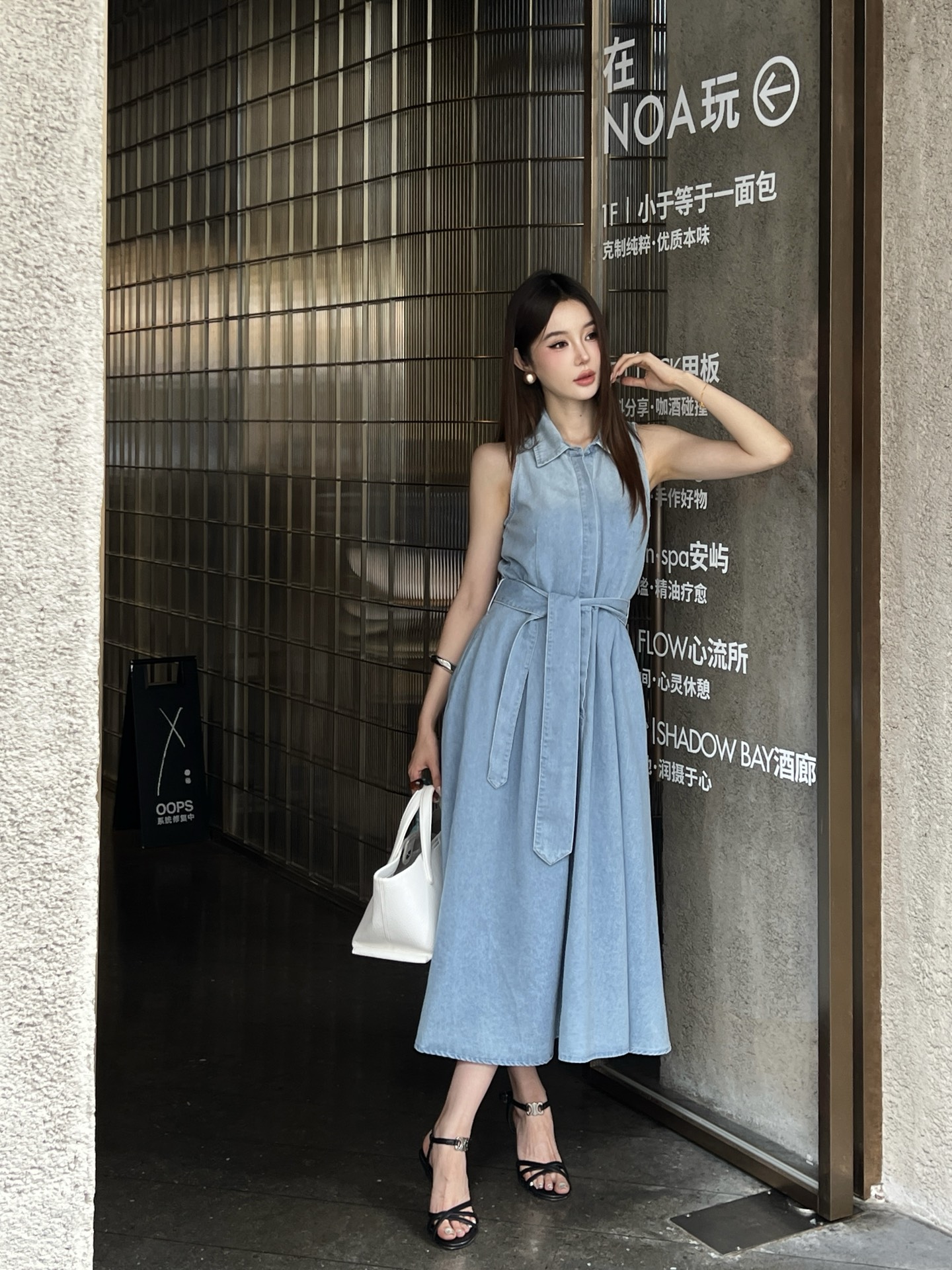 Ralp 26fw sleeveless denim dress