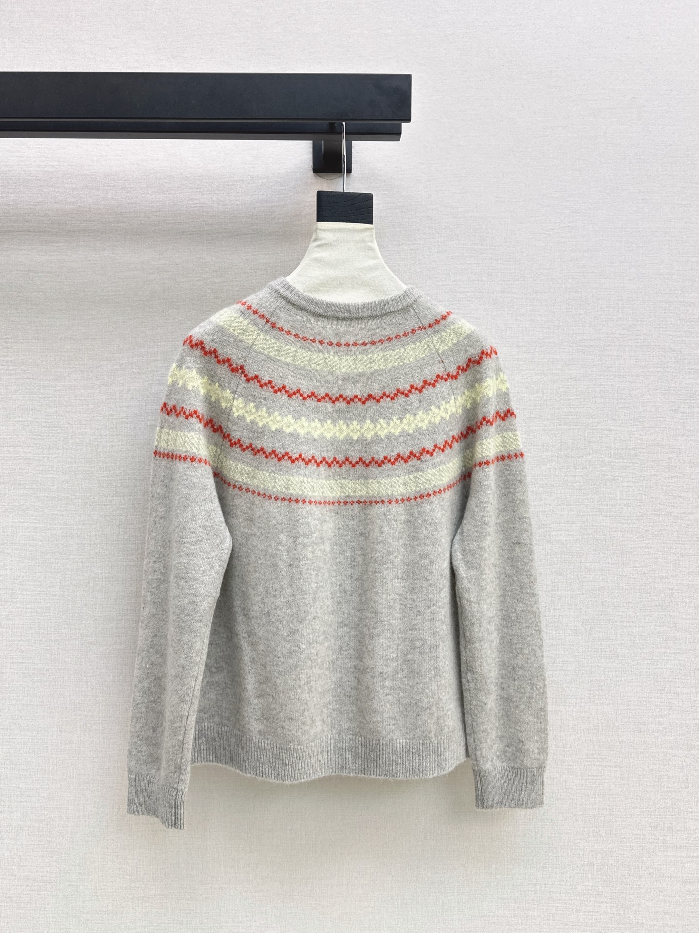 Max 26fw fair isle knit cardigan