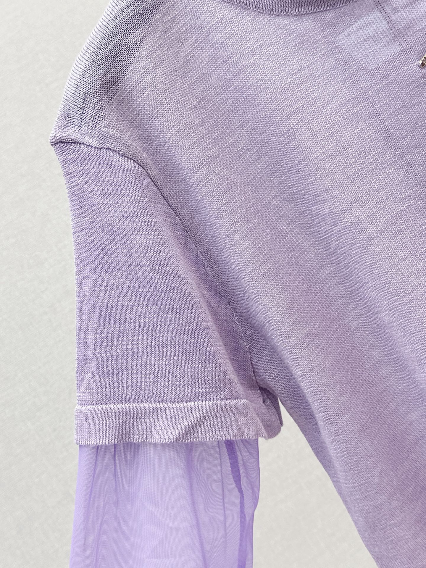 Chan 26ss 2in1 meash knitwear