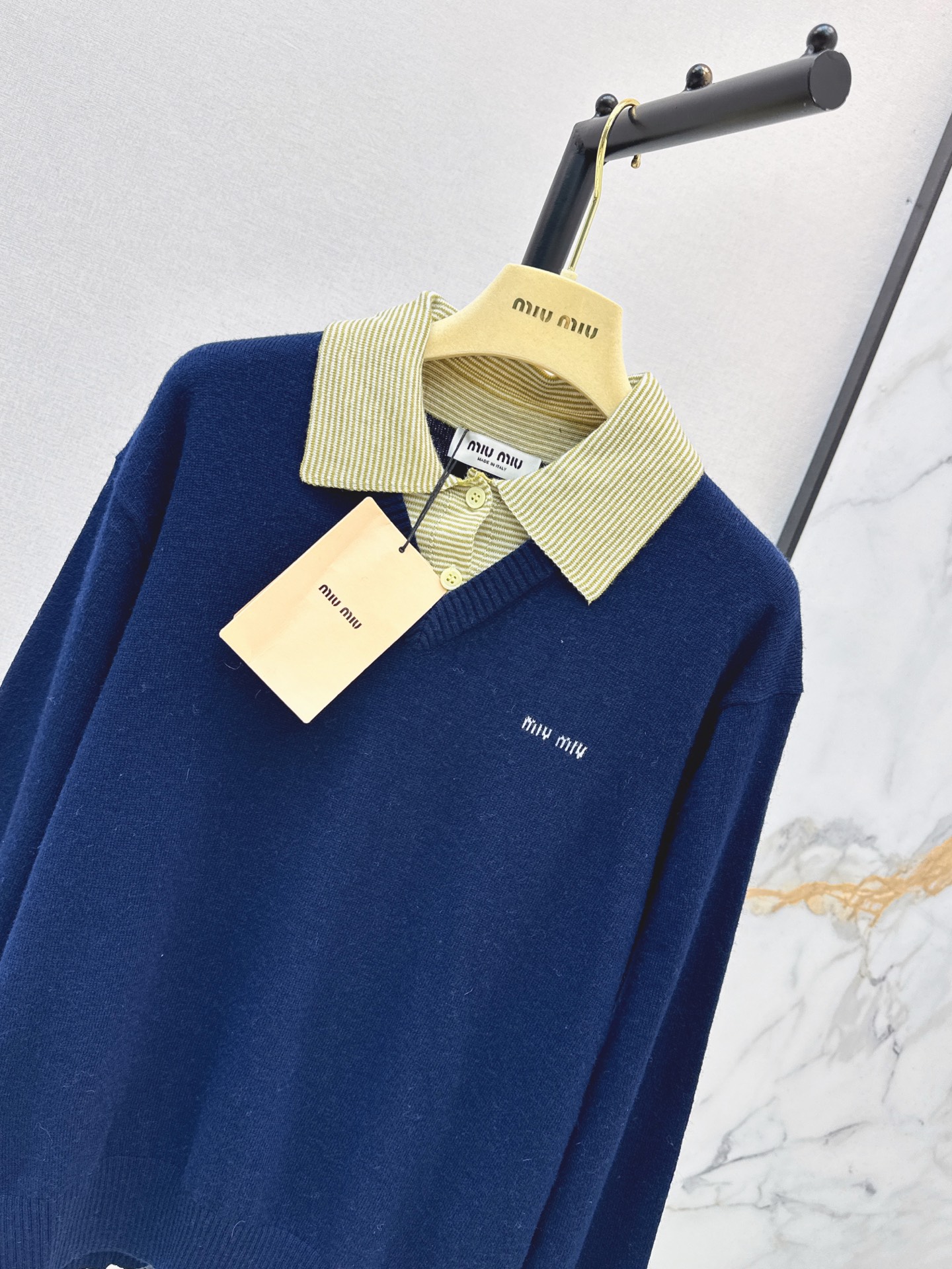 Miu 26fw 2in1 knitwear