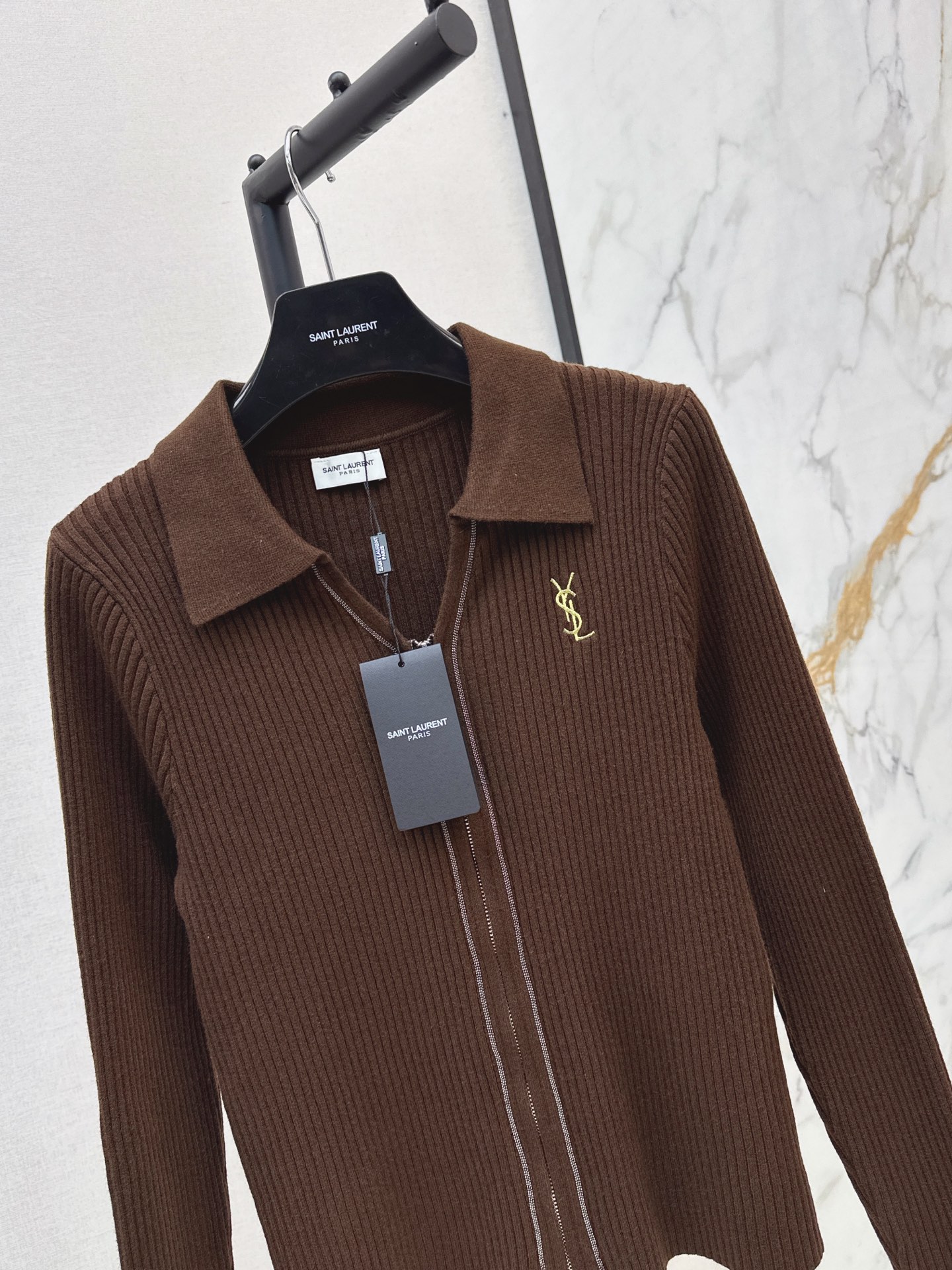 Sain 26fw slim-fit knit cardigan
