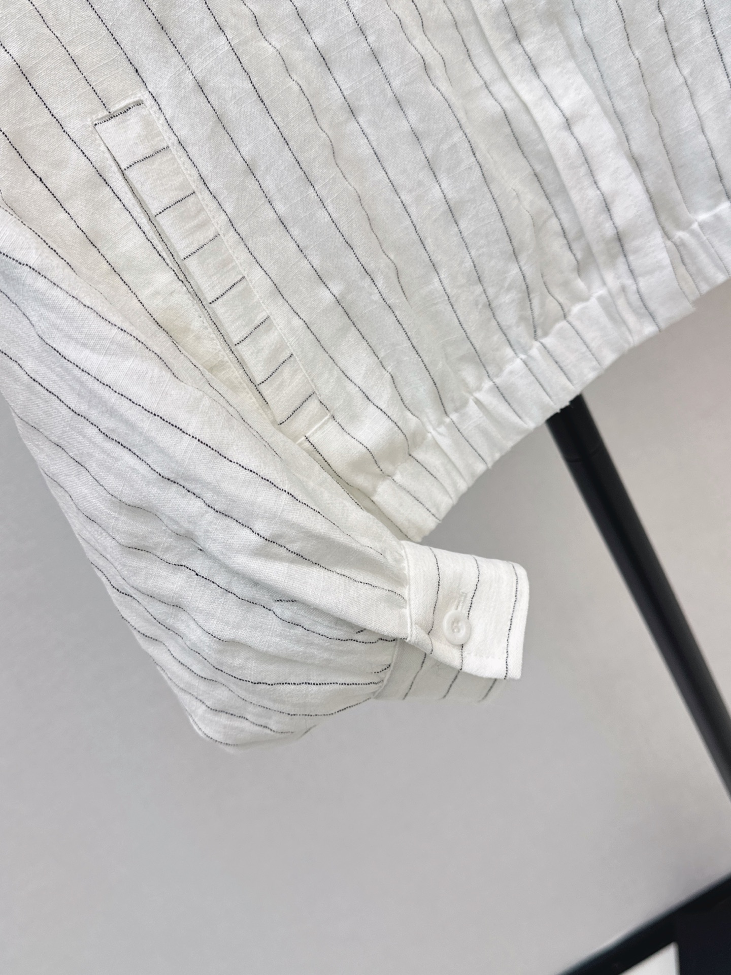 Chan 26fw stripe shirt jacket
