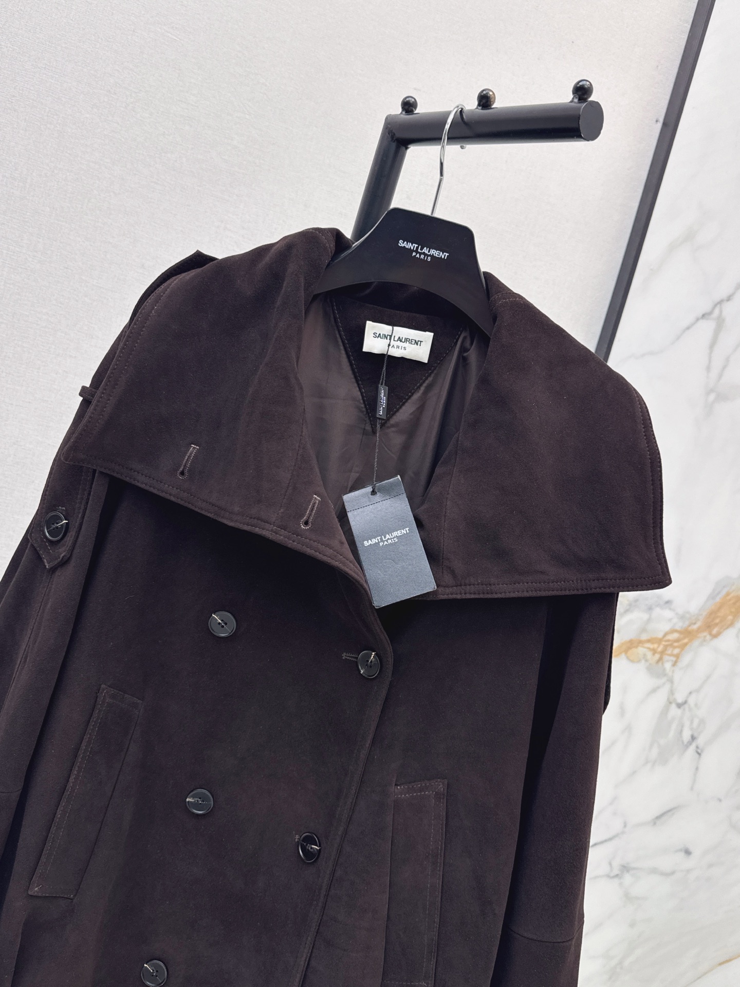 Sain 26fw suede fleece leather jacket