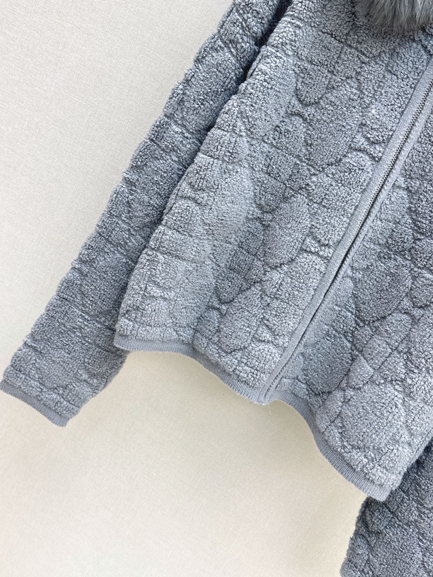 CD 26fw fur-trim hooded jacket