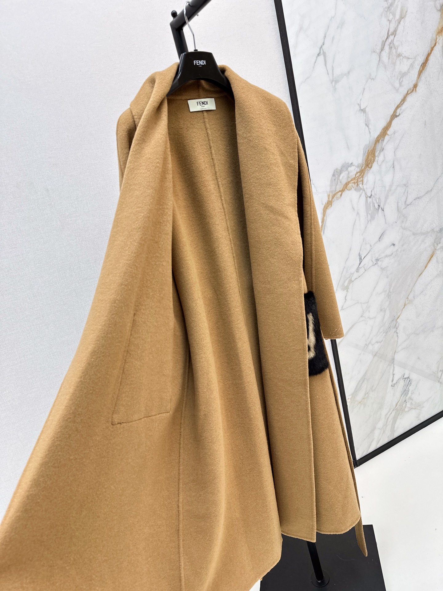 Fen 26fw wool overcoats