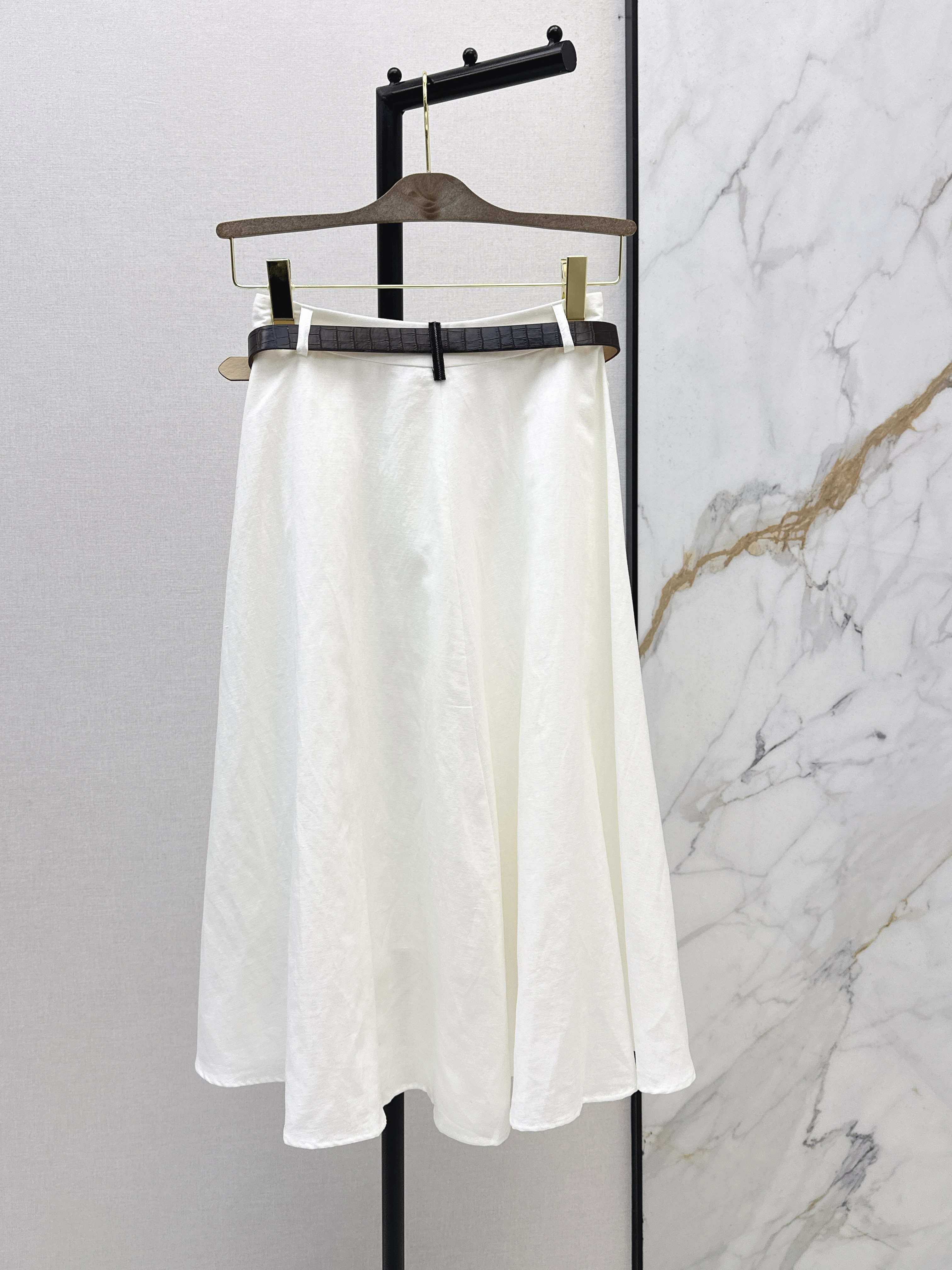 Brun 26ss pleated skirt