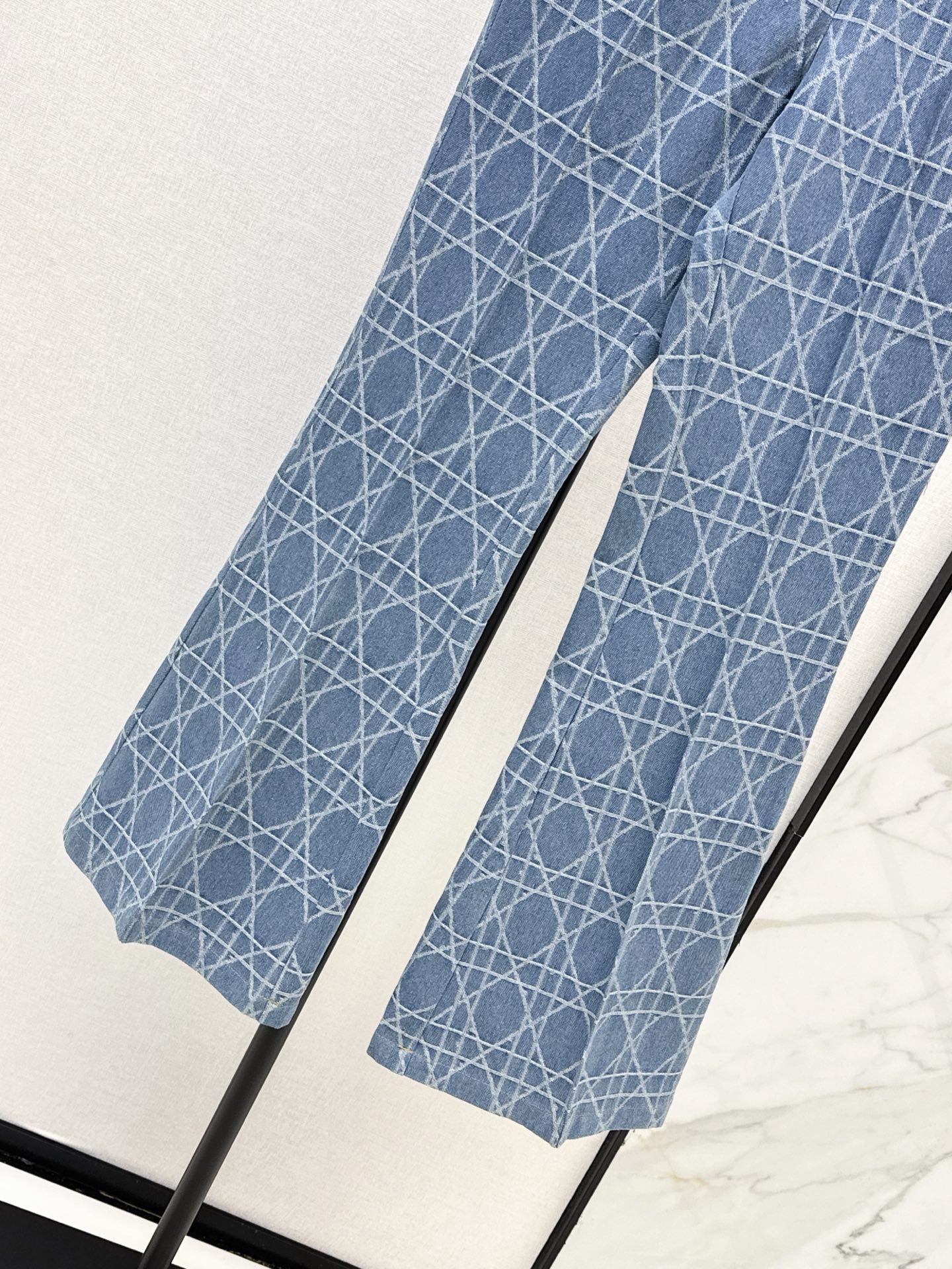 CD 26fw jacquard flared jeans