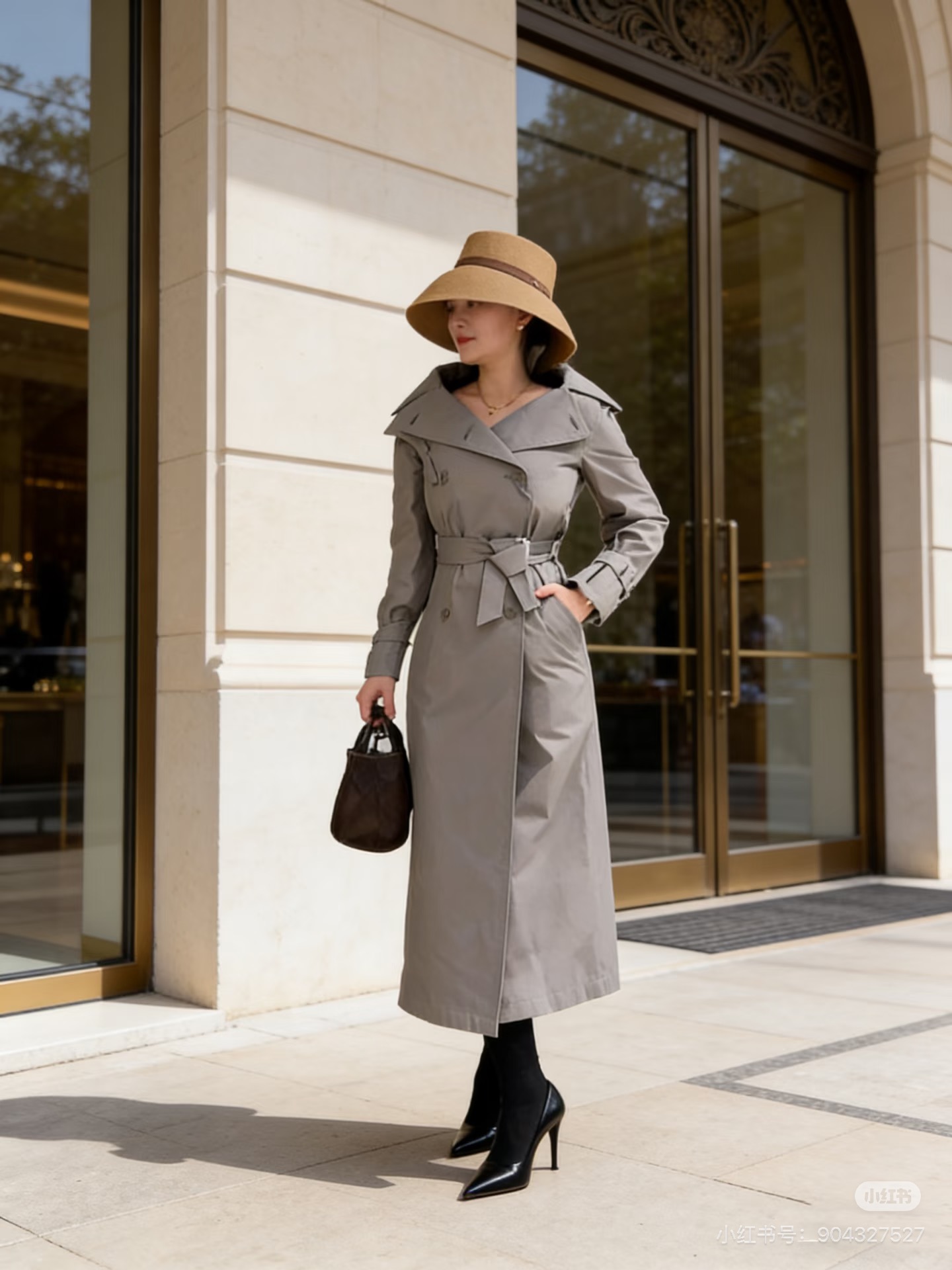 Max 26fw Belted Long Trench Coat