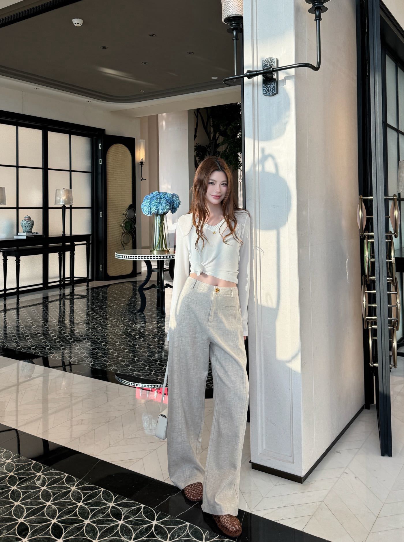 Chan 26fw wide-leg pants