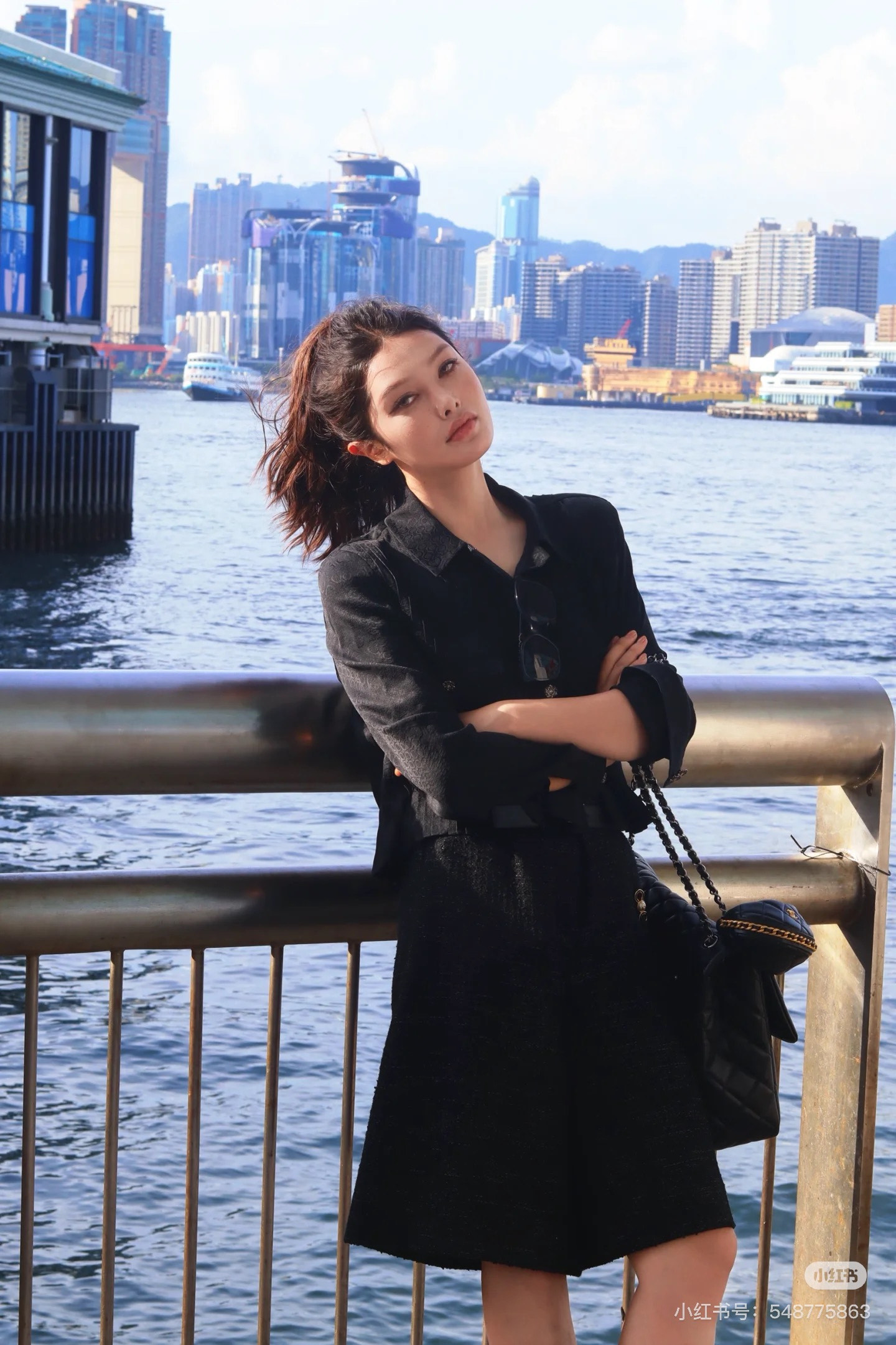 Chan 26fw jacquard silk jacket