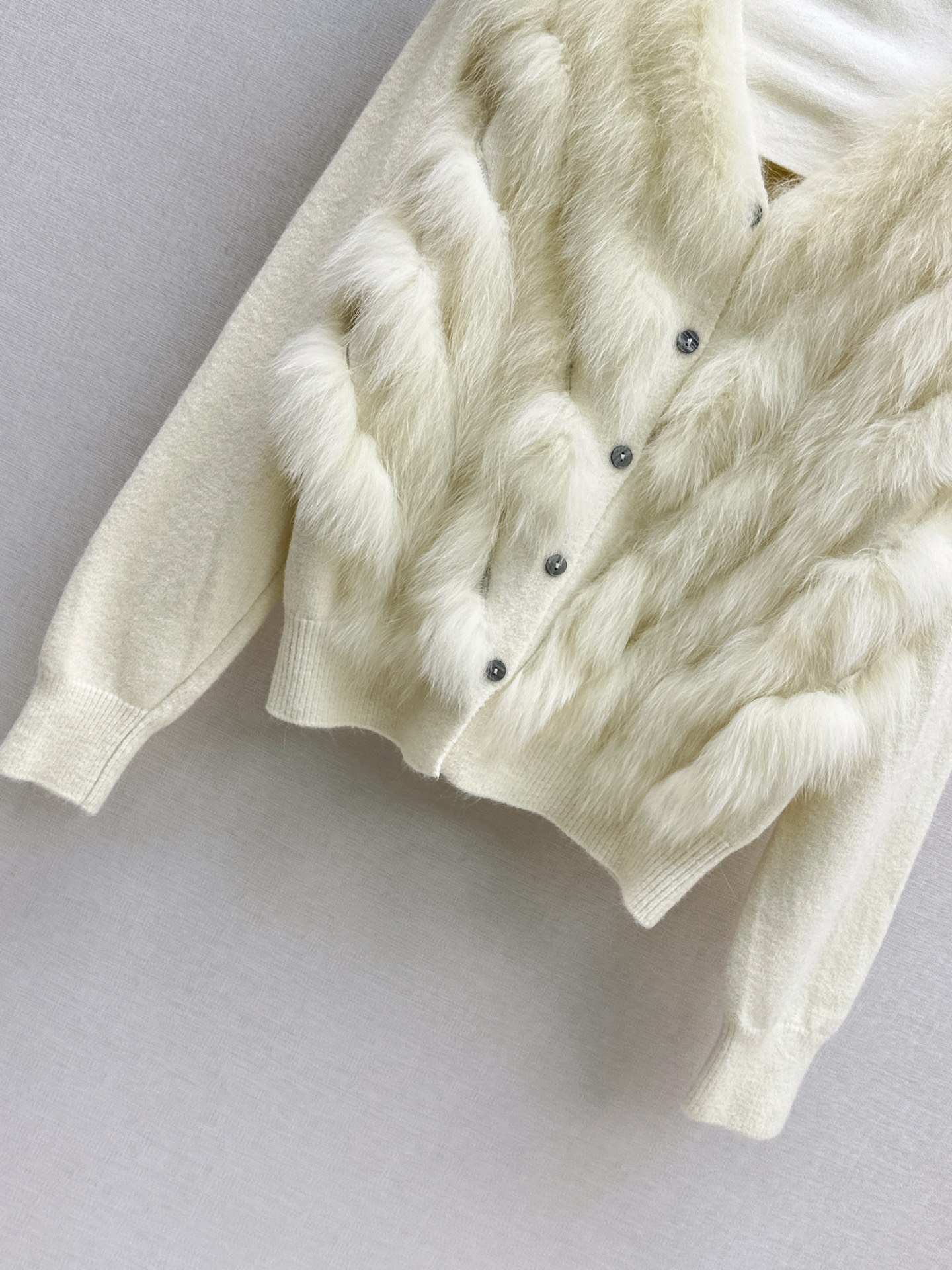 Fen 26fw wool knit jacket