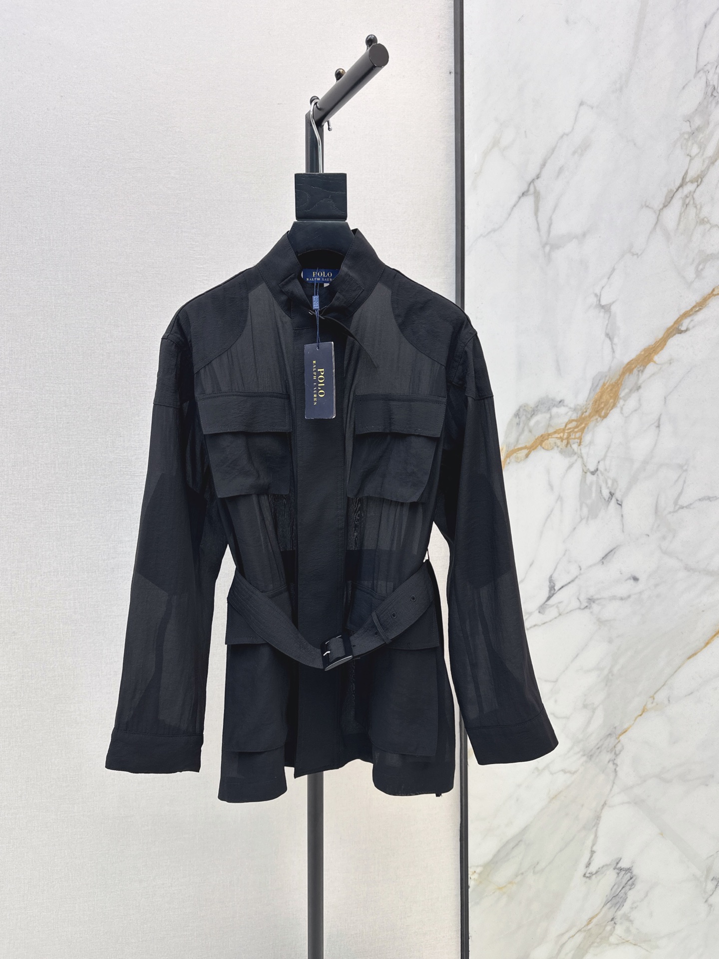 Ralp 26fw stand collar belted jacket