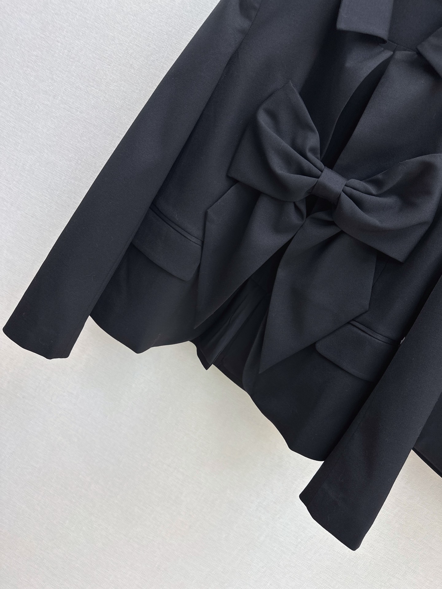 Chan 26fw bow blazer A-line skirt sets