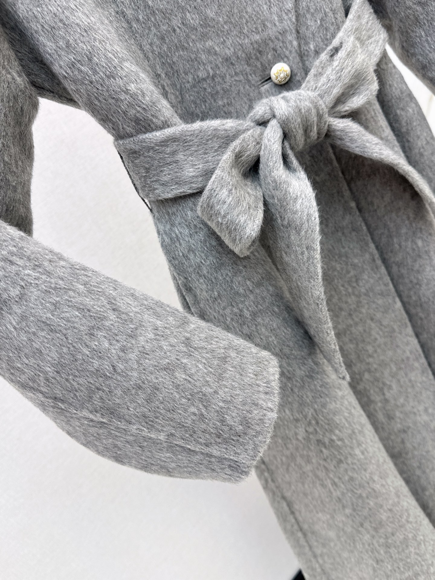 Miu 26fw woolen belted overcoats