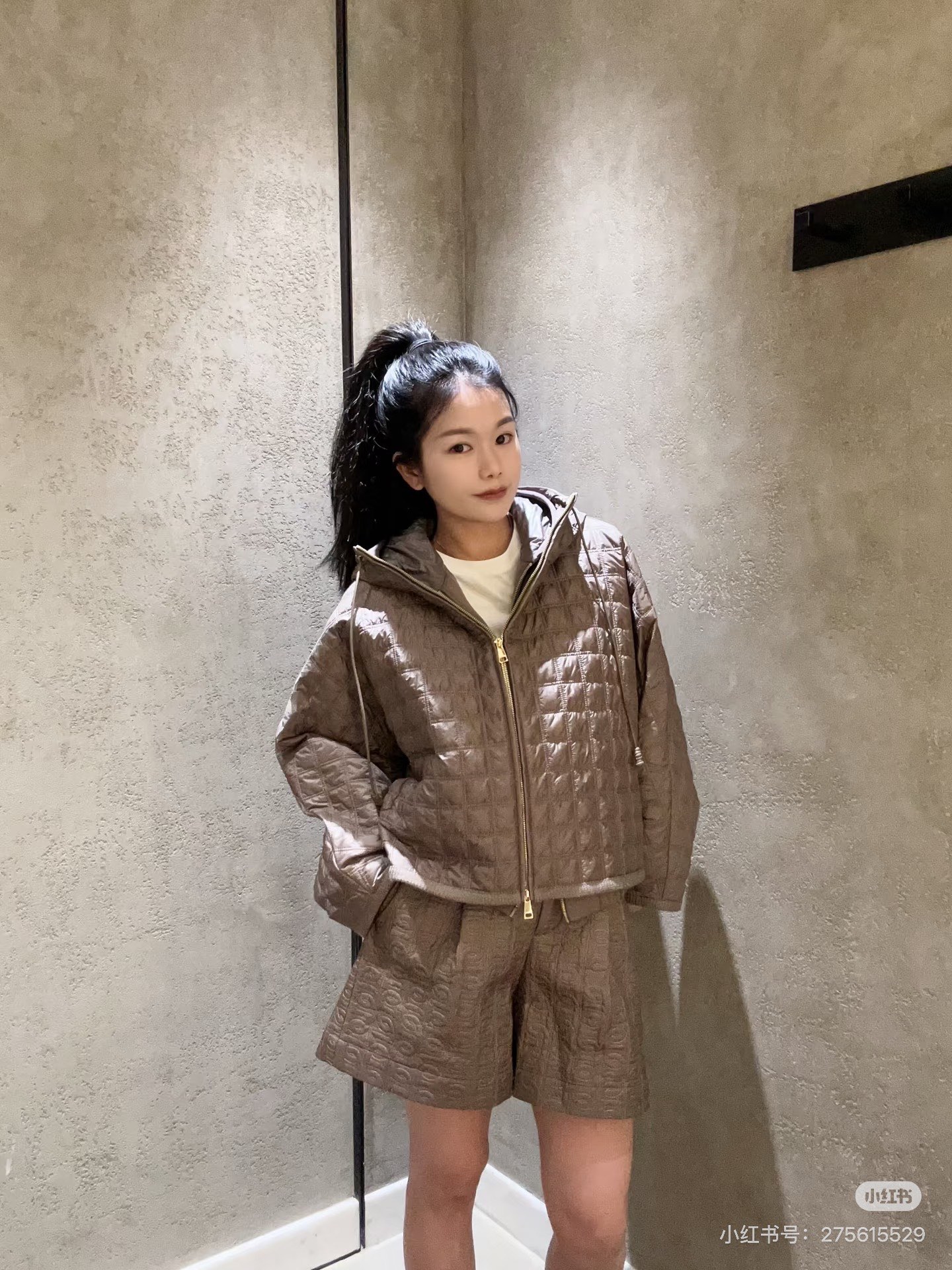 Monc 26fw hooded padded jacket