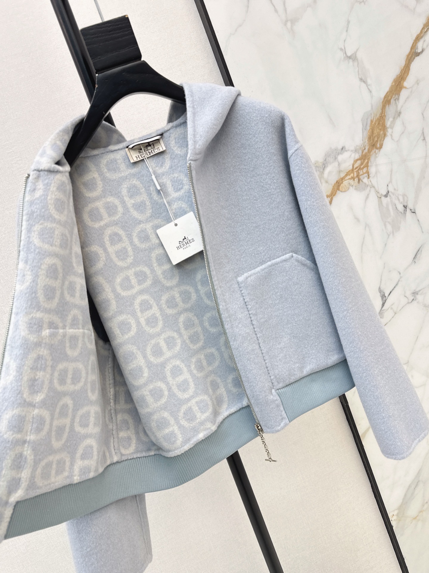 Her 26fw cashmere hooded jacket