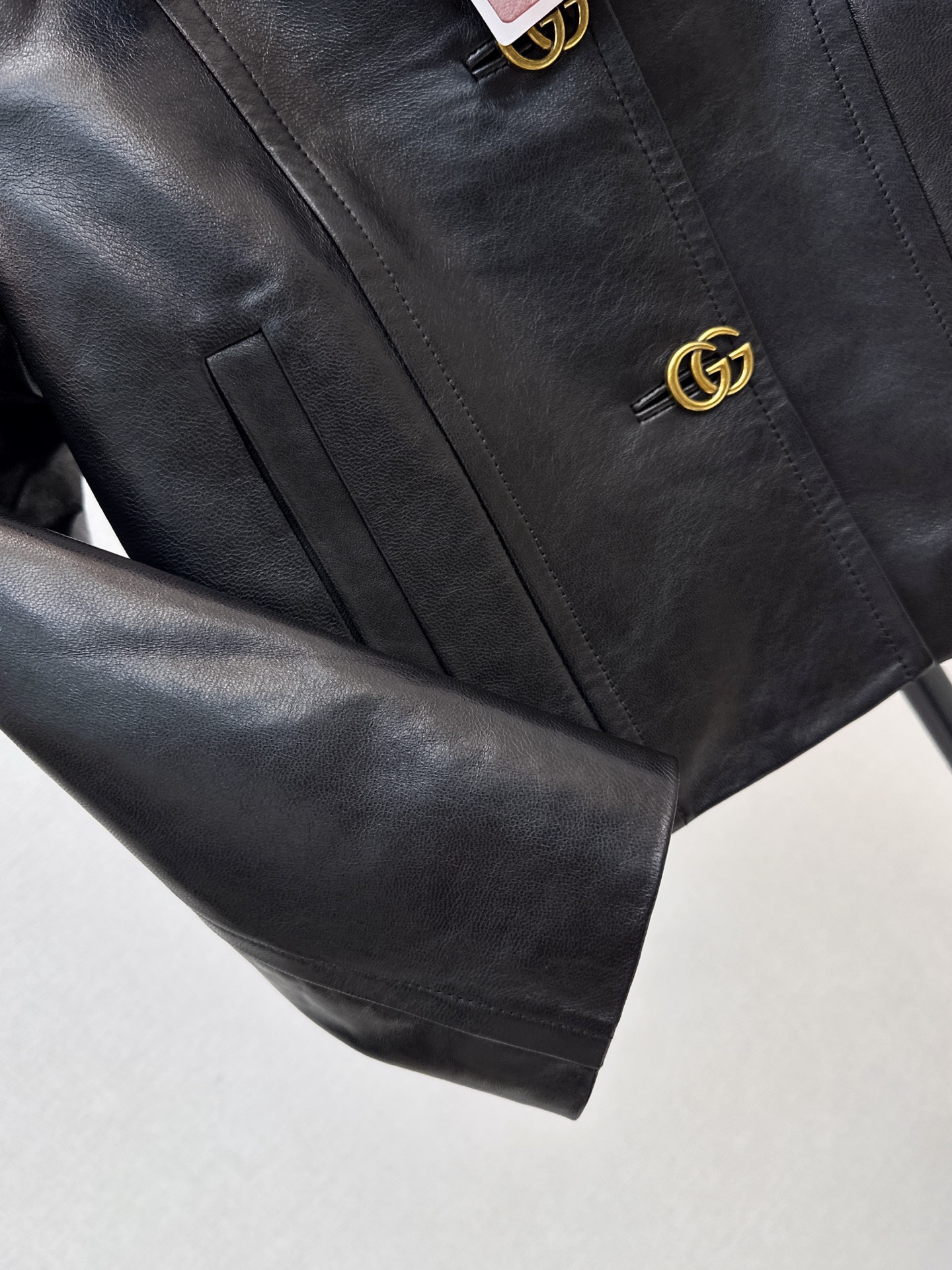 Guc 26fw leather jacket