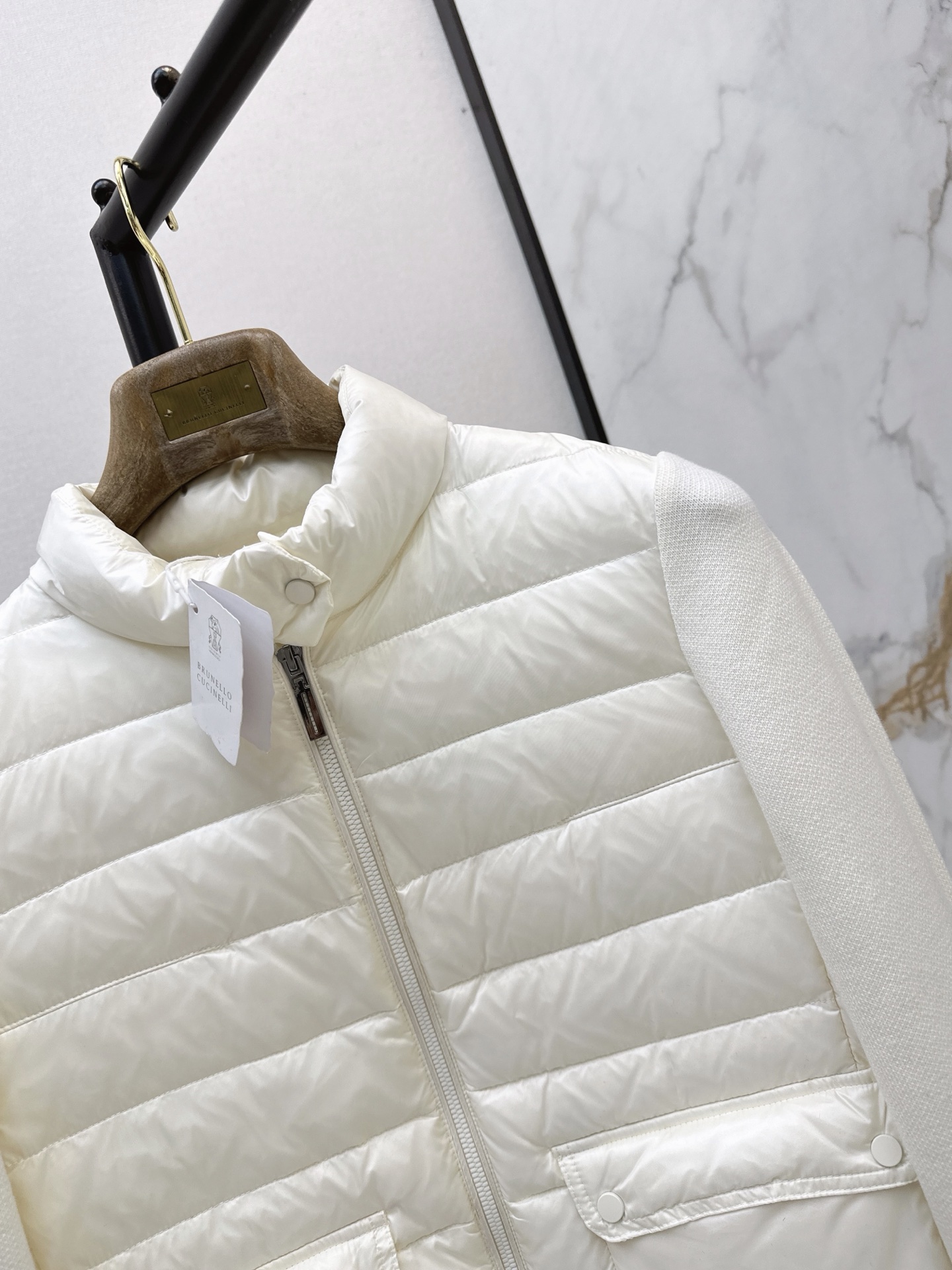 Bun 26fw knit contract down jacket