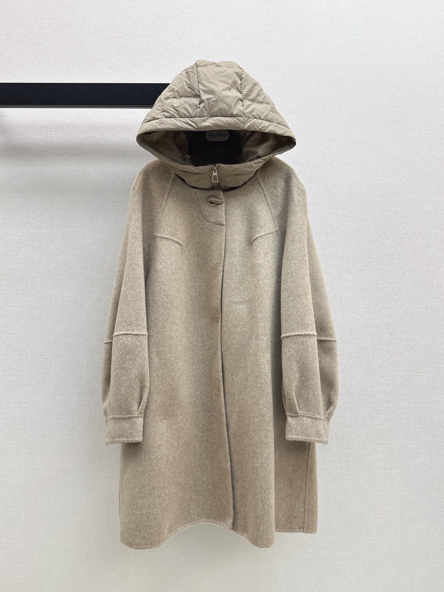 Max 26fw hooded down vest overcoats sets