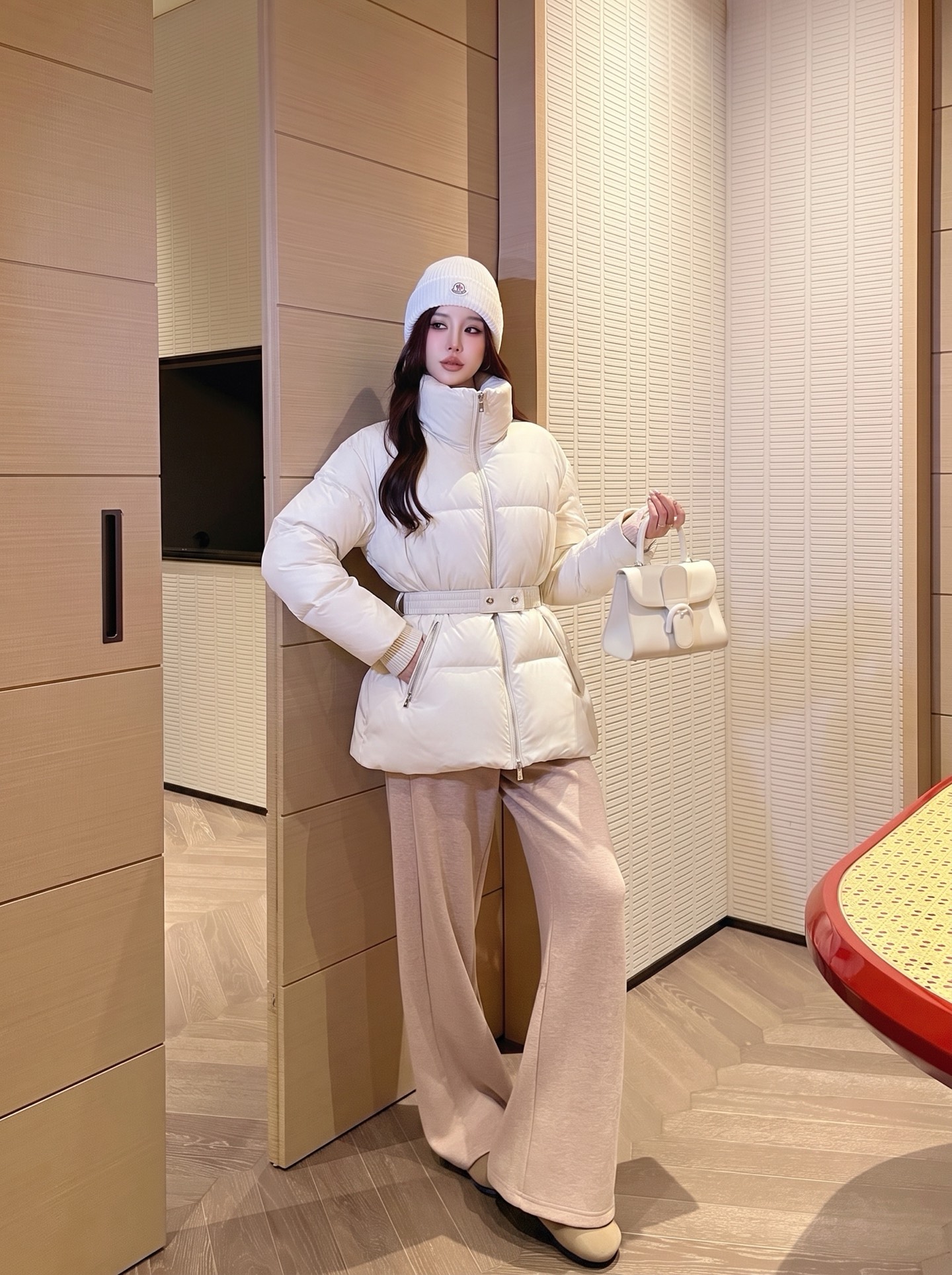 Celi 26fw belted down jacket