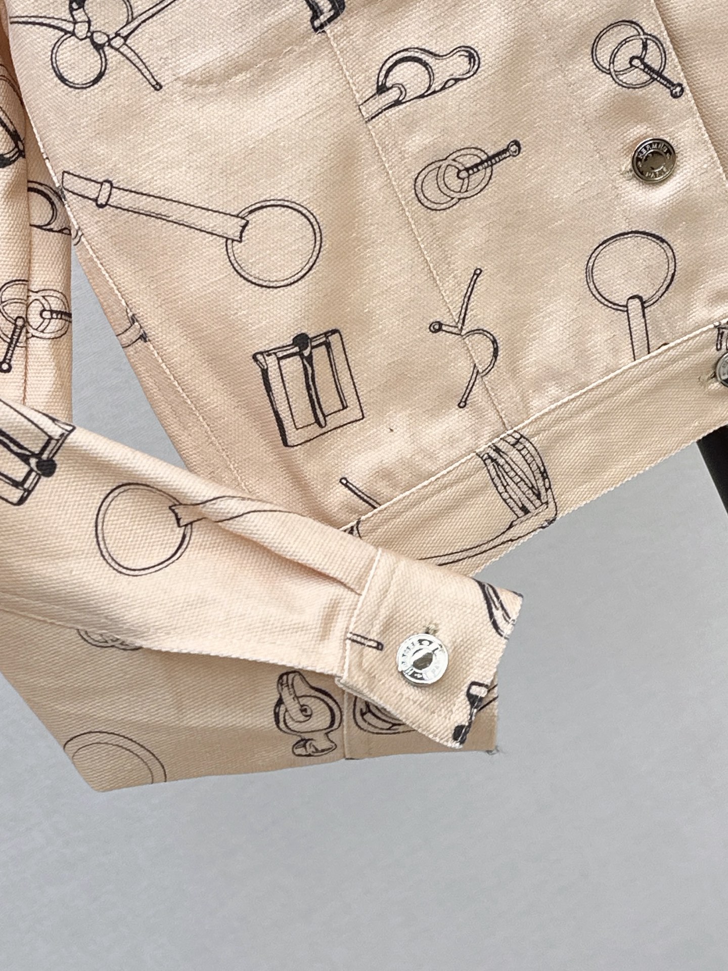 Her 26fw print denim jacket