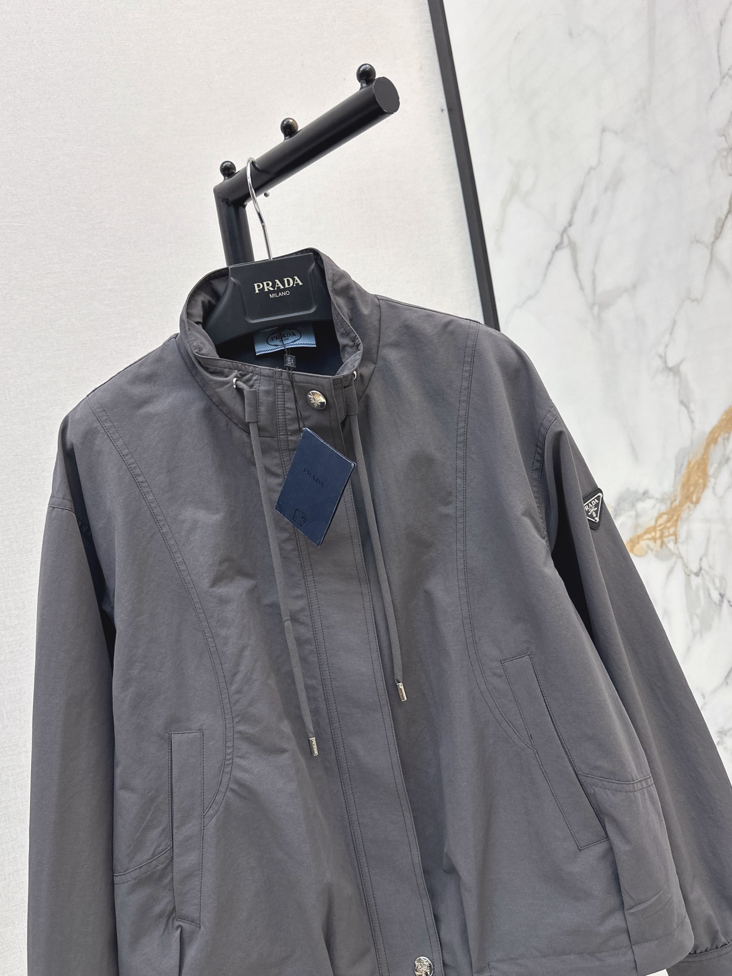Pra 26fw stand collar jacket